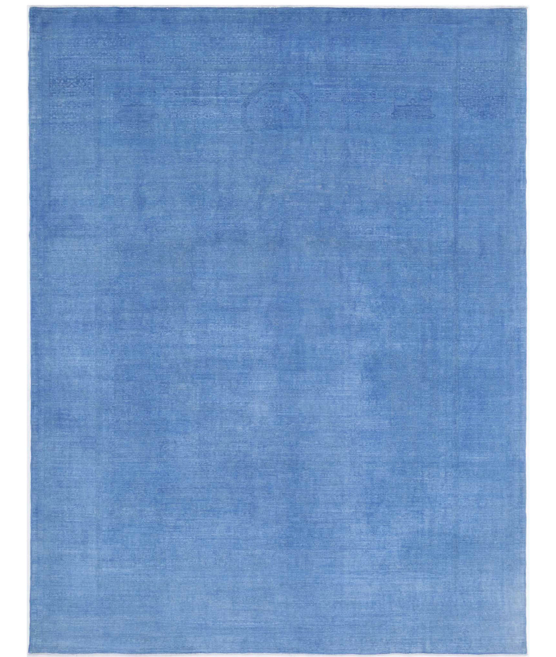 Hand Knotted Fine Overdye Wool Rug - 9&#39;1&#39;&#39; x 12&#39;0&#39;&#39; 9&#39;1&#39;&#39; x 12&#39;0&#39;&#39; (273 X 360) / Blue / Blue