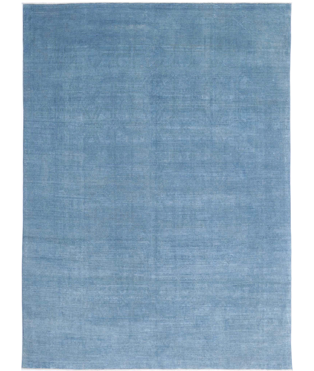 Hand Knotted Fine Overdye Wool Rug - 7&#39;9&#39;&#39; x 11&#39;0&#39;&#39; 7&#39;9&#39;&#39; x 11&#39;0&#39;&#39; (233 X 330) / Blue / Blue