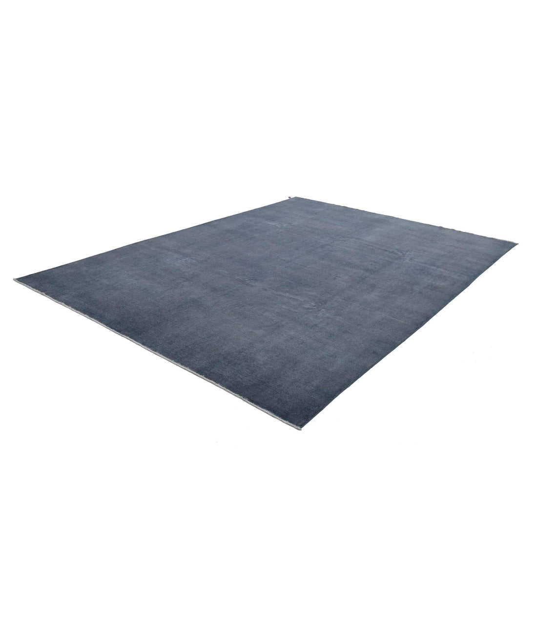 Hand Knotted Fine Overdye Wool Rug - 8'9'' x 11'10'' 8'9'' x 11'10'' (263 X 355) / Charcoal / Charcoal