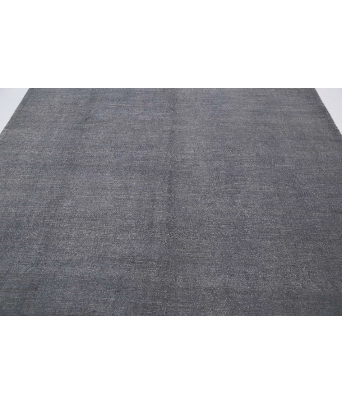 Hand Knotted Fine Overdye Wool Rug - 8'1'' x 9'4'' 8'1'' x 9'4'' (243 X 280) / Grey / Grey