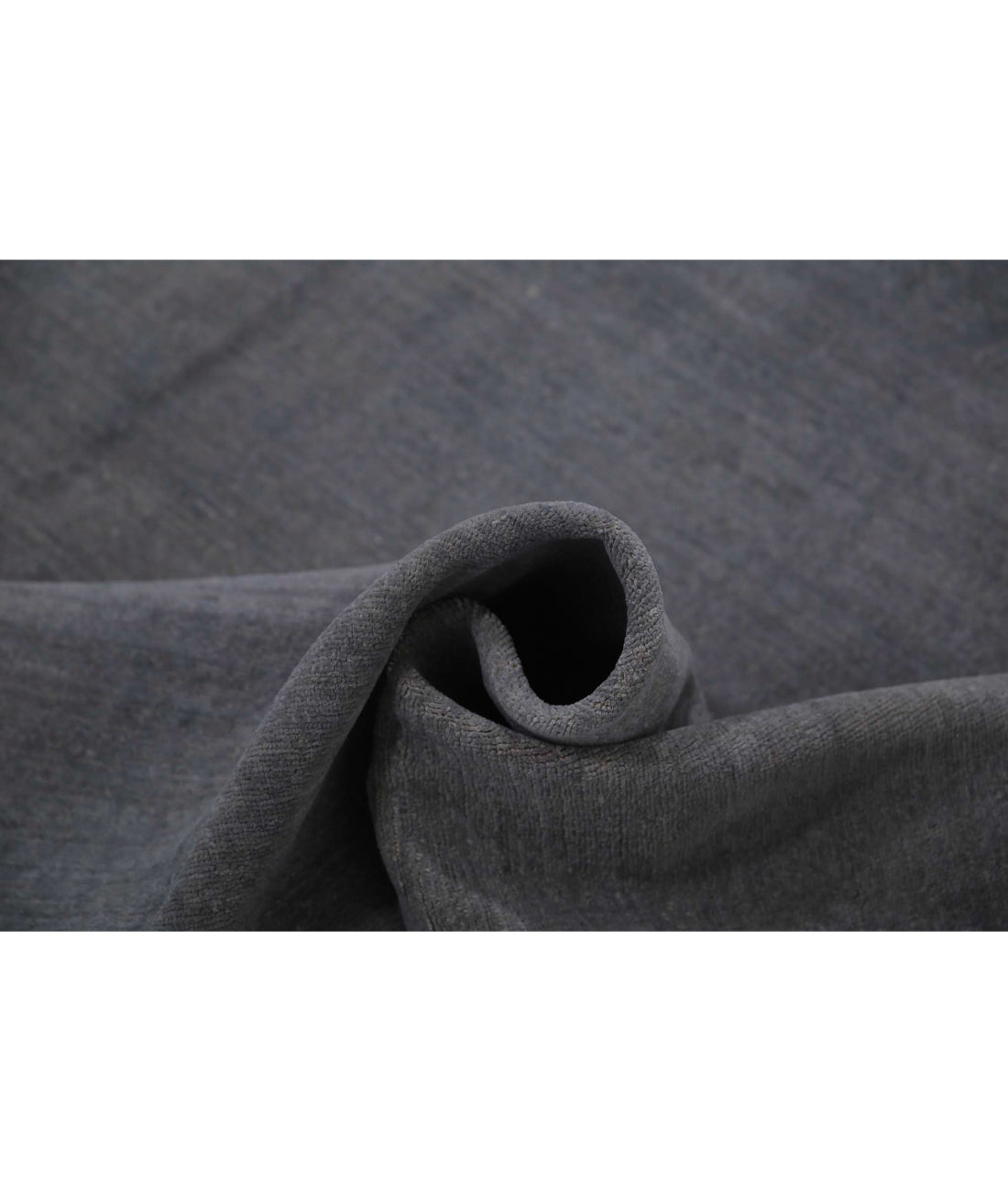 Hand Knotted Fine Overdye Wool Rug - 8'1'' x 9'4'' 8'1'' x 9'4'' (243 X 280) / Grey / Grey