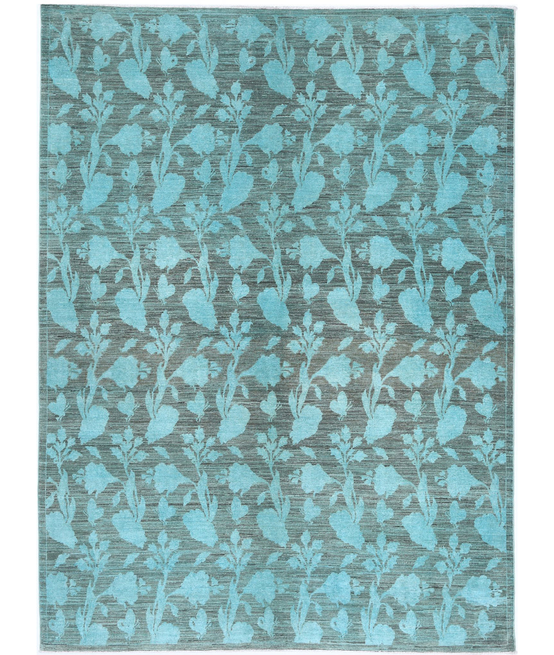 Hand Knotted Overdye Wool Rug - 6'1'' x 8'4'' 6'1'' x 8'4'' (183 X 250) / Green / N/A