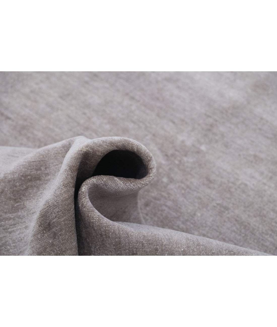 Hand Knotted Overdye Wool Rug - 4'0'' x 10'10'' 4'0'' x 10'10'' (120 X 325) / Grey / Grey