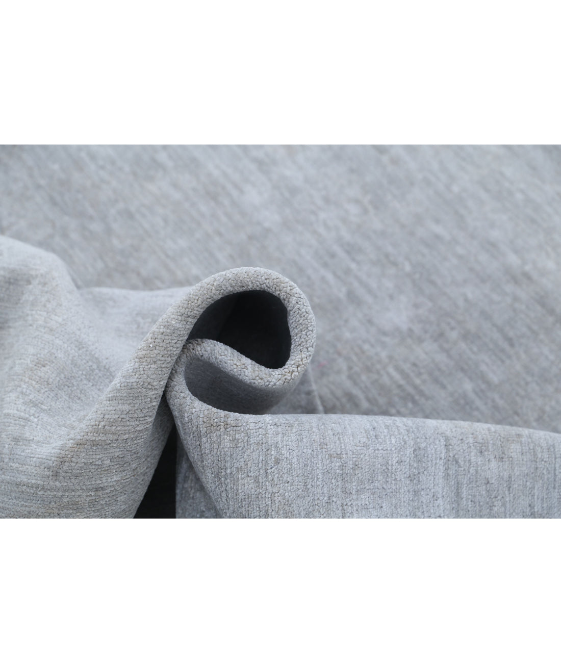 Hand Knotted Overdye Wool Rug - 6'2'' x 6'0'' 6'2'' x 6'0'' (185 X 180) / Grey / Grey