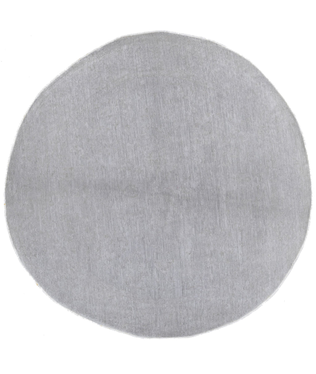 Hand Knotted Overdye Wool Rug - 6'2'' x 6'0'' 6'2'' x 6'0'' (185 X 180) / Grey / Grey
