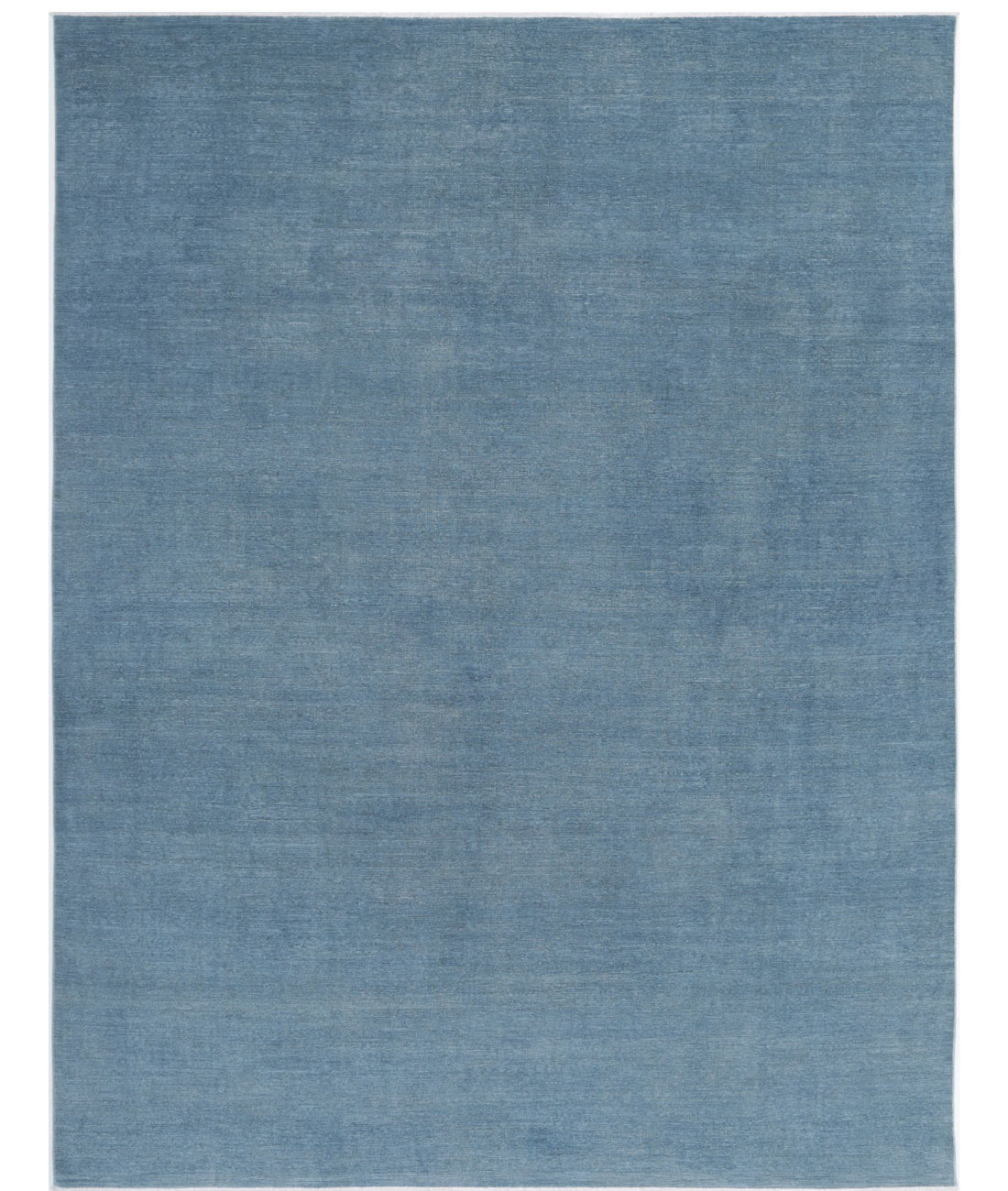 Hand Knotted Overdye Wool Rug - 8&#39;11&#39;&#39; x 11&#39;9&#39;&#39; 8&#39;11&#39;&#39; x 11&#39;9&#39;&#39; (268 X 353) / Blue / Blue