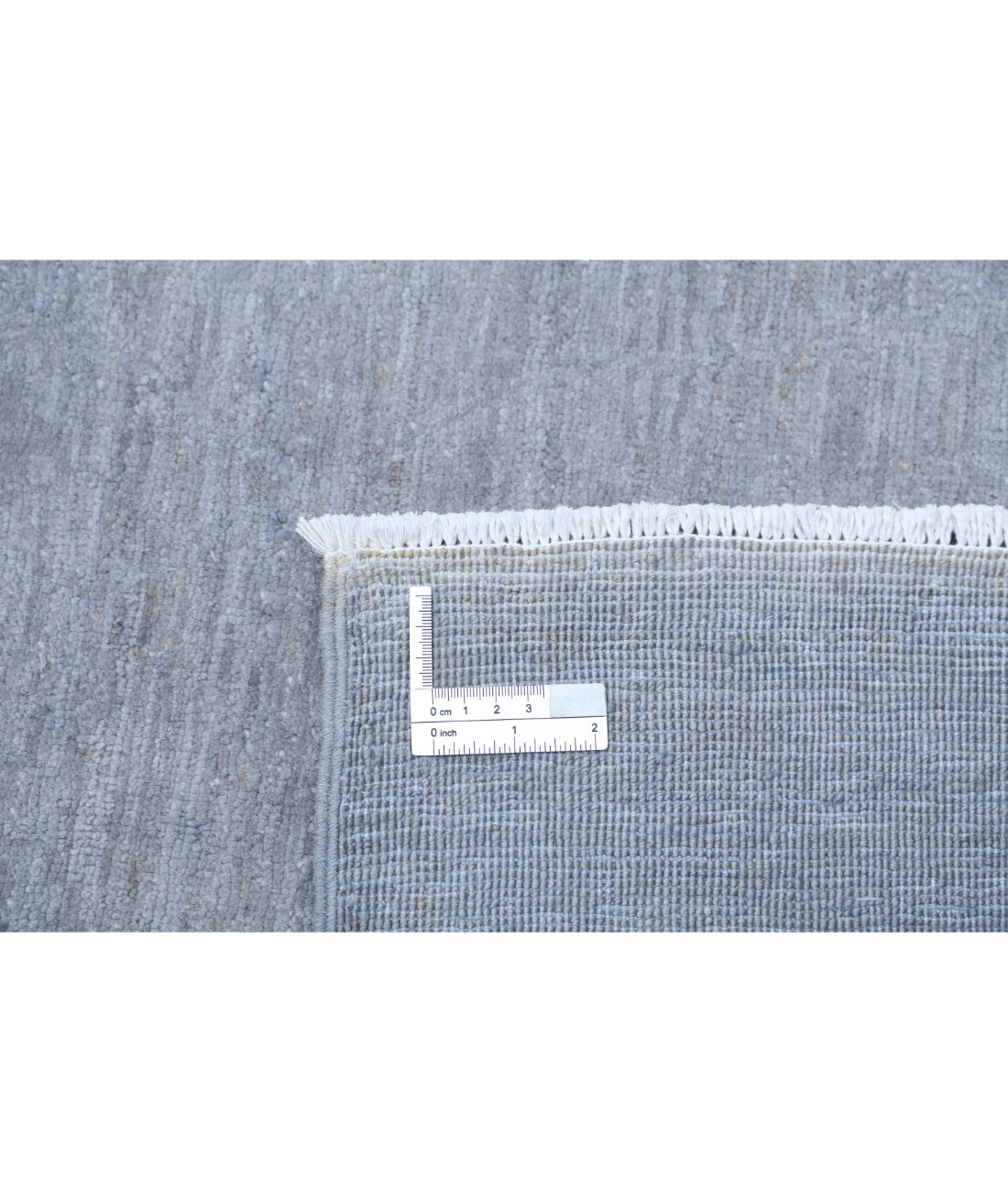 Hand Knotted Overdye Wool Rug - 9'0'' x 12'4'' 9'0'' x 12'4'' (270 X 370) / Grey / Grey