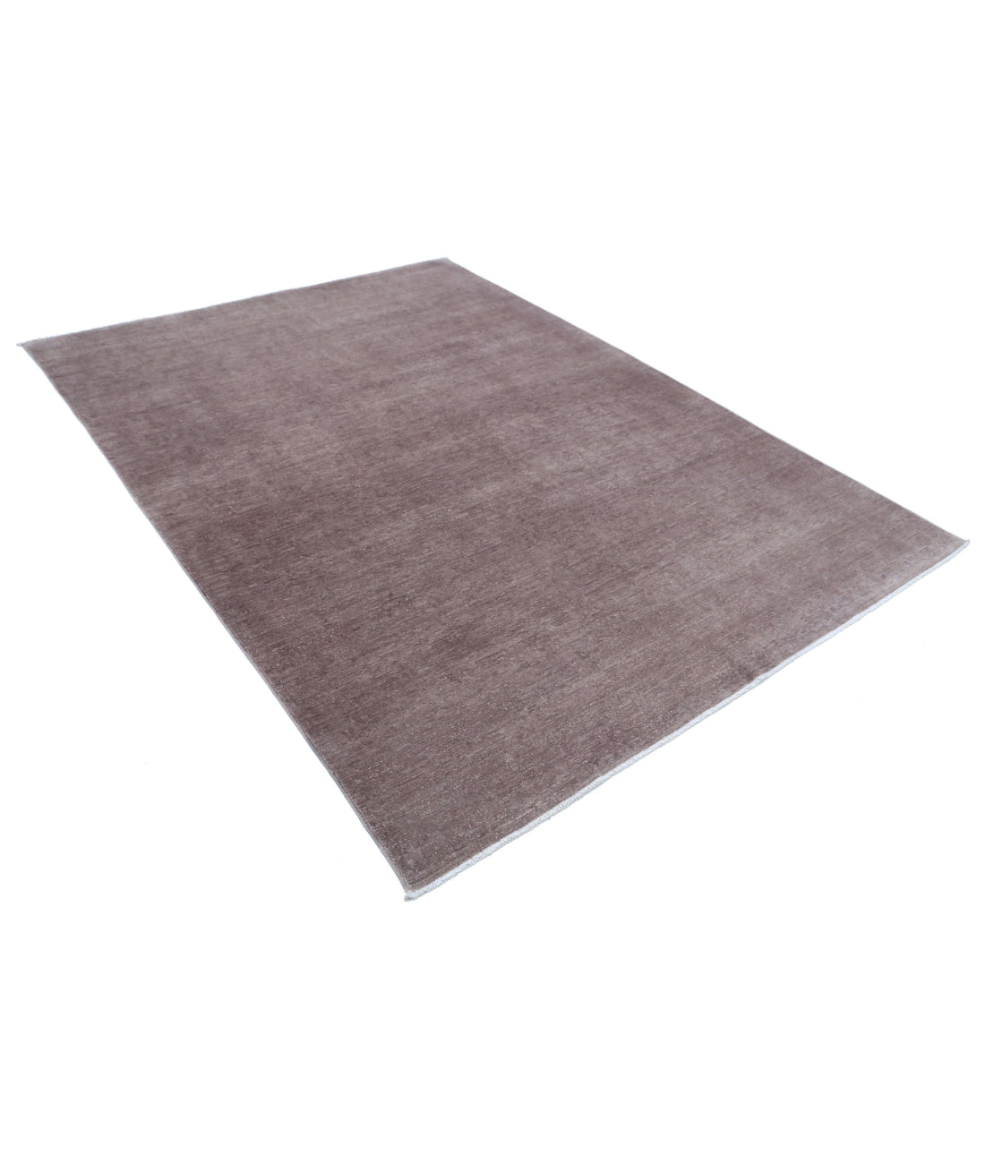 Hand Knotted Overdye Wool Rug - 6'1'' x 8'4'' 6'1'' x 8'4'' (183 X 250) / Taupe / Taupe