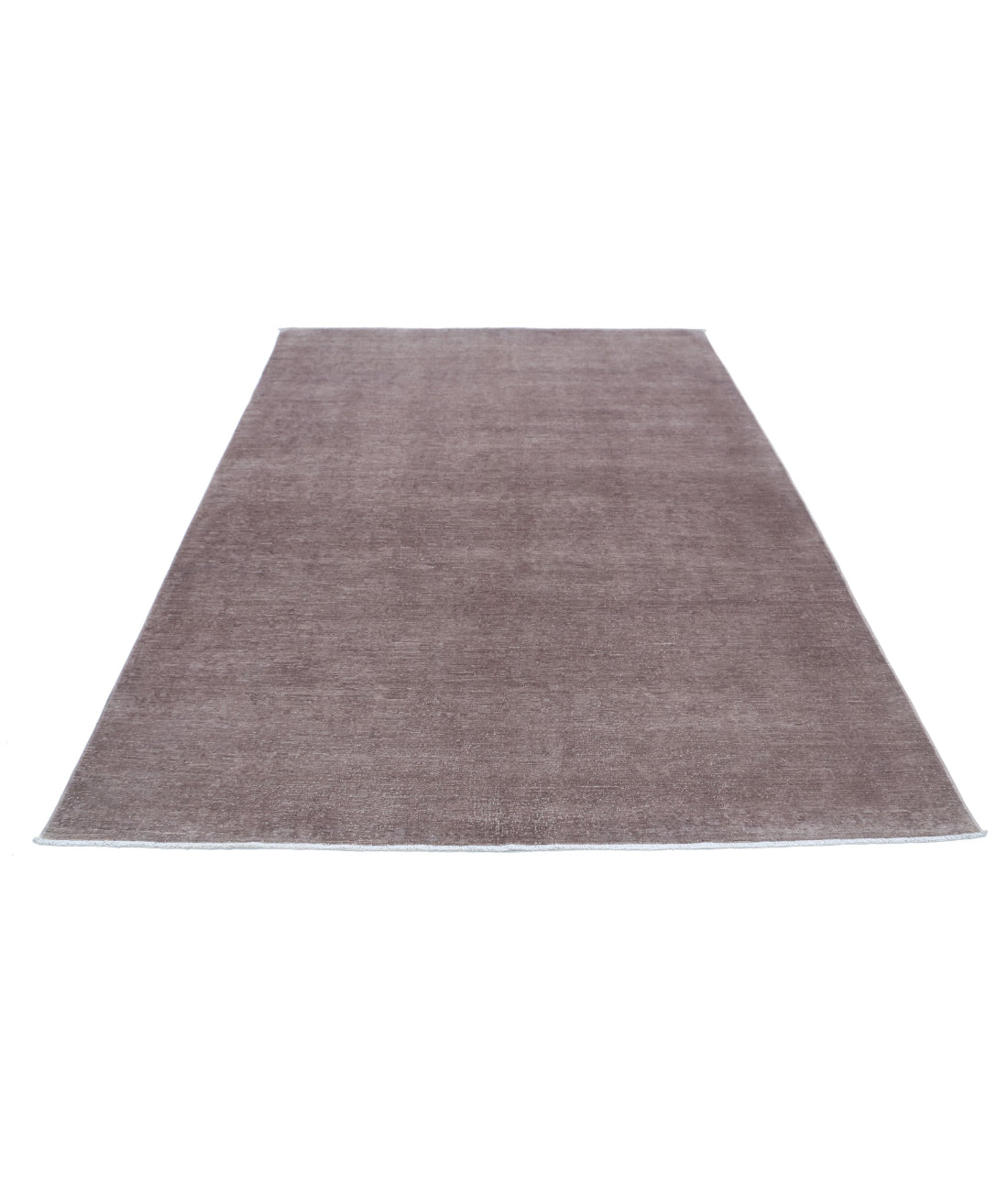 Hand Knotted Overdye Wool Rug - 6'1'' x 8'4'' 6'1'' x 8'4'' (183 X 250) / Taupe / Taupe