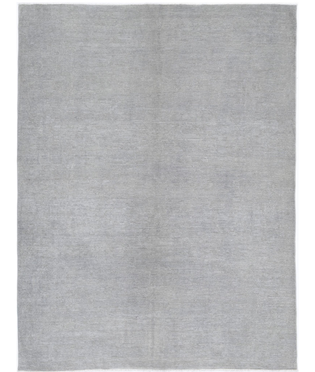 Hand Knotted Overdye Wool Rug - 6'3'' x 8'3'' 6'3'' x 8'3'' (188 X 248) / Grey / Grey