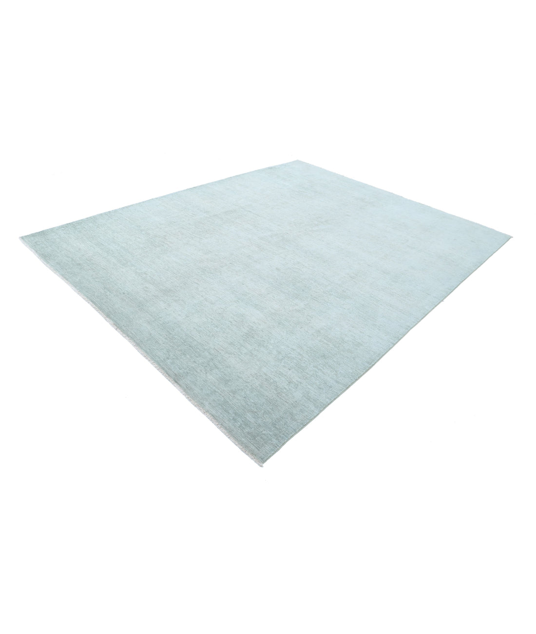 Hand Knotted Overdye Wool Rug - 7'11'' x 10'1'' 7'11'' x 10'1'' (238 X 303) / Green / N/A