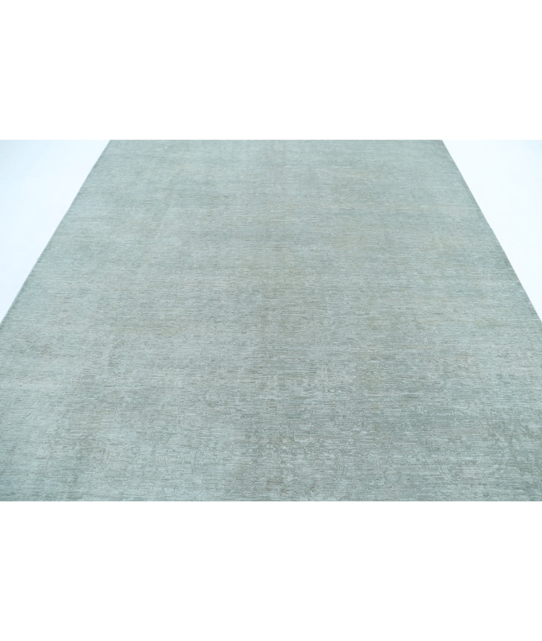 Hand Knotted Overdye Wool Rug - 7'11'' x 10'1'' 7'11'' x 10'1'' (238 X 303) / Green / N/A