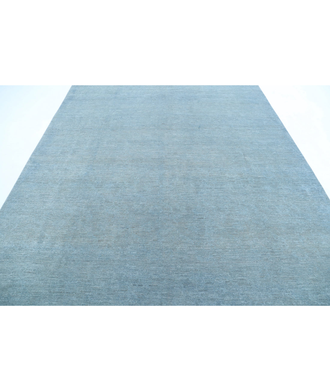 Hand Knotted Overdye Wool Rug - 7'11'' x 9'11'' 7'11'' x 9'11'' (238 X 298) / Blue / Blue