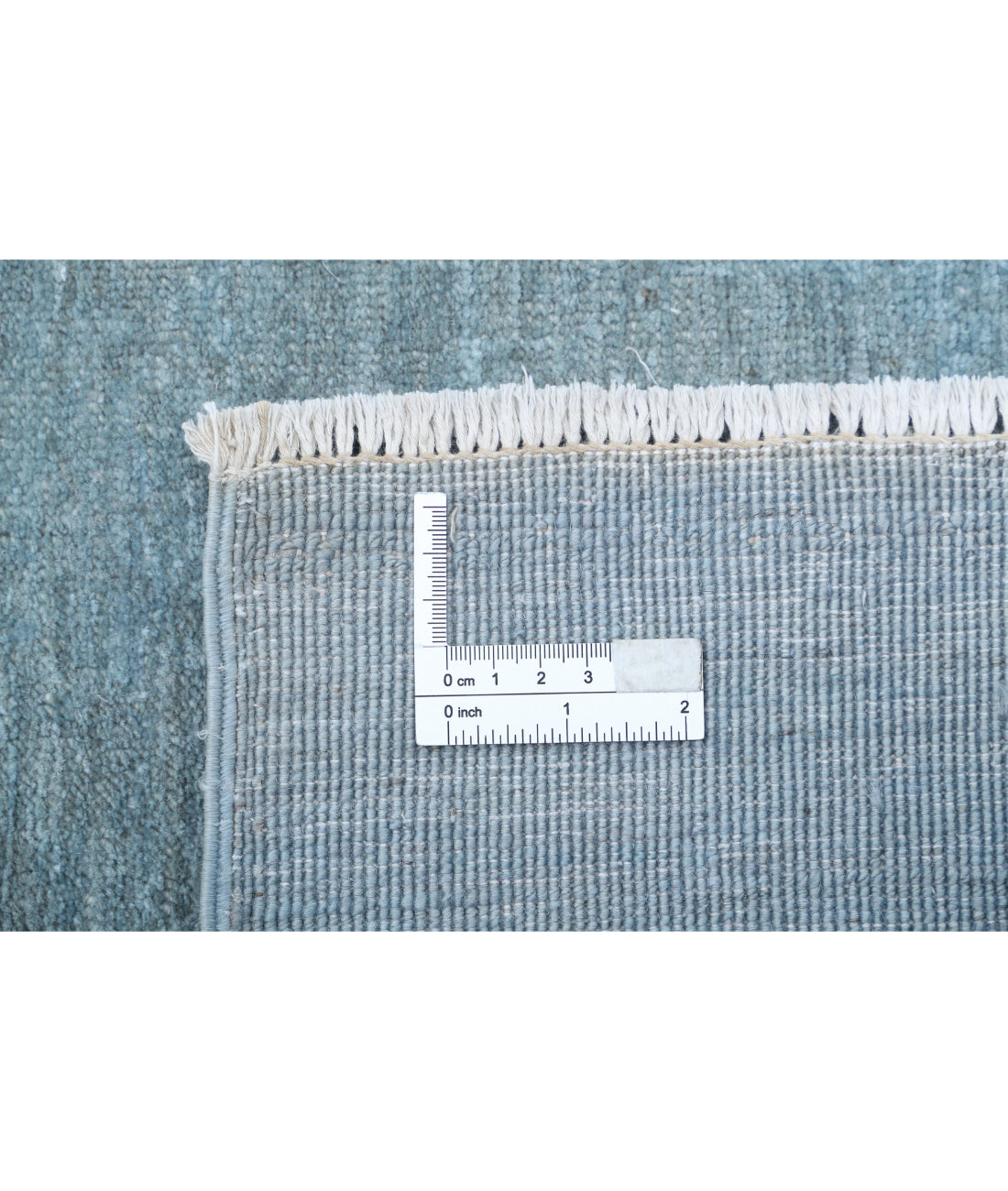 Hand Knotted Overdye Wool Rug - 7'11'' x 9'11'' 7'11'' x 9'11'' (238 X 298) / Blue / Blue