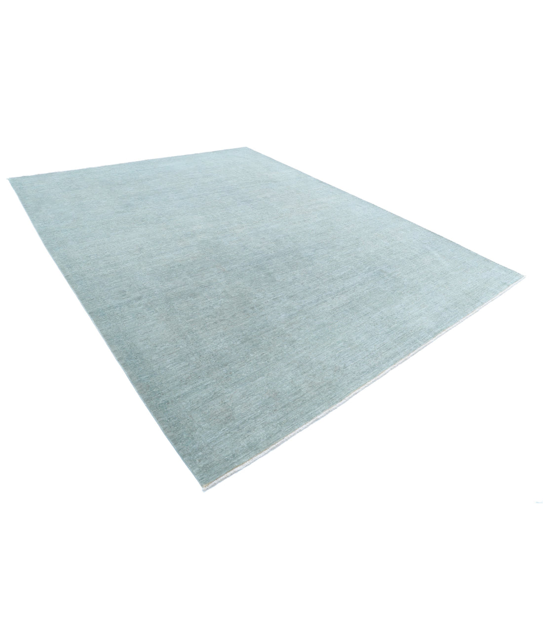 Hand Knotted Overdye Wool Rug - 9'1'' x 11'10'' 9'1'' x 11'10'' (273 X 355) / Grey / N/A