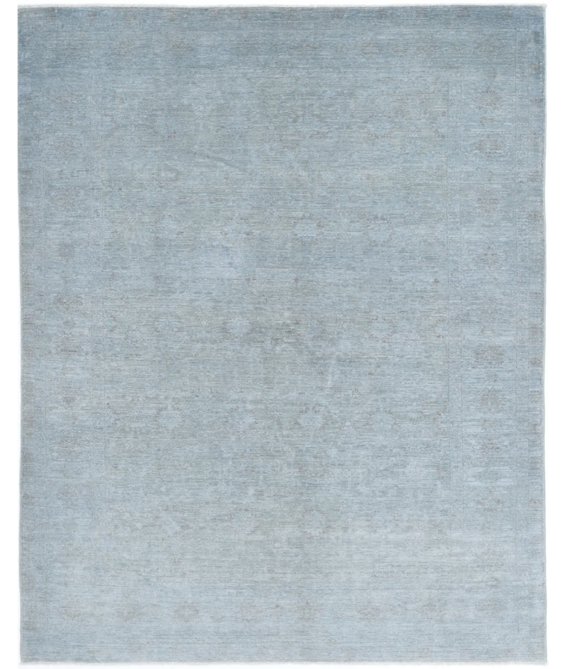 Hand Knotted Overdye Wool Rug - 6'1'' x 7'11''