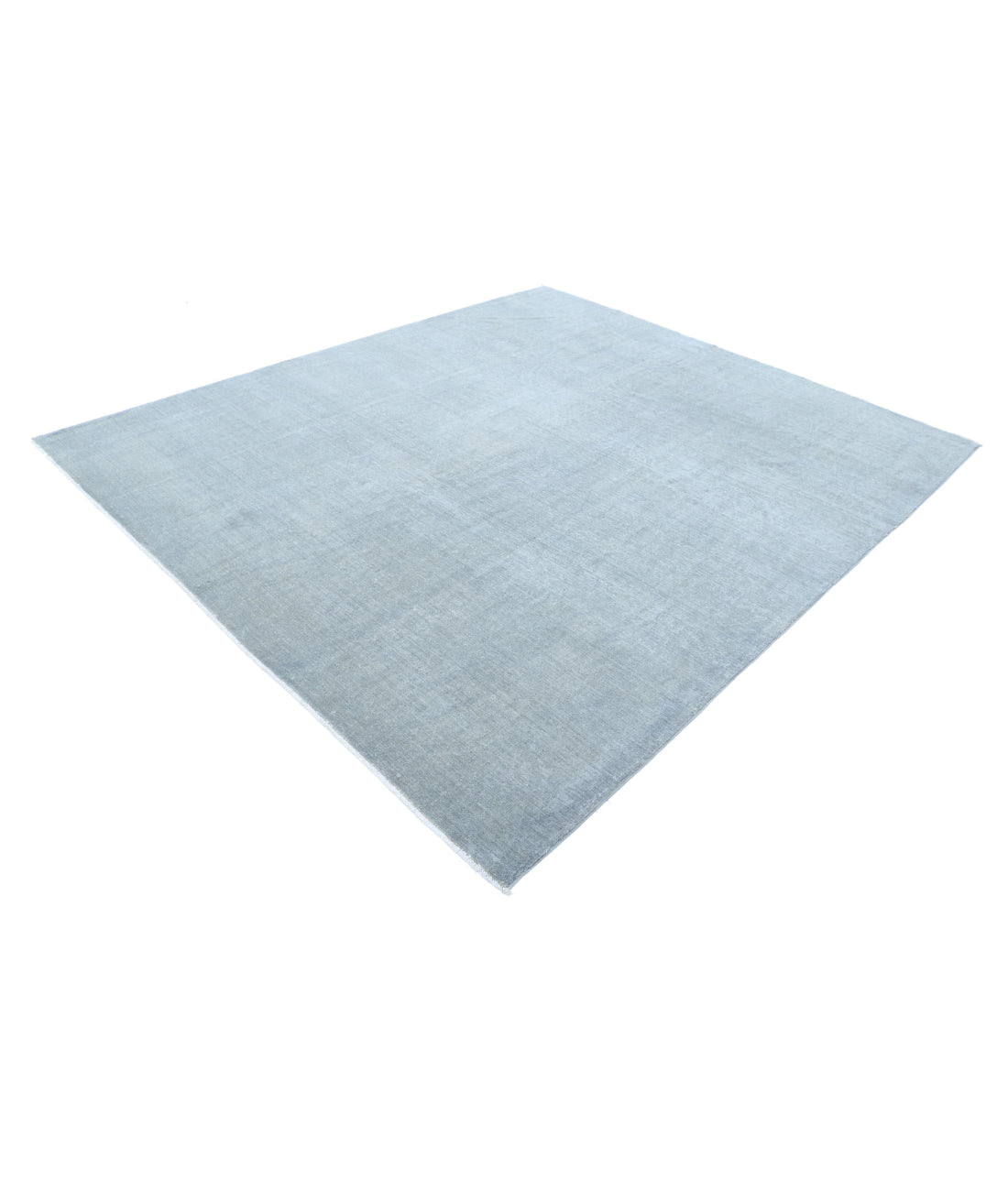 Hand Knotted Overdye Wool Rug - 7'11'' x 9'2'' 7'11'' x 9'2'' (238 X 275) / Grey / Grey