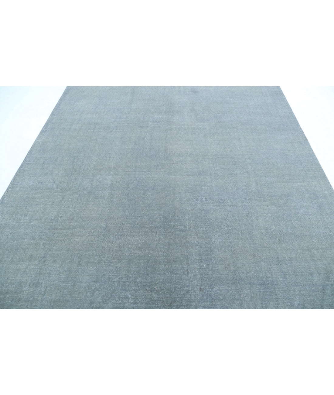 Hand Knotted Overdye Wool Rug - 7'11'' x 9'2'' 7'11'' x 9'2'' (238 X 275) / Grey / Grey