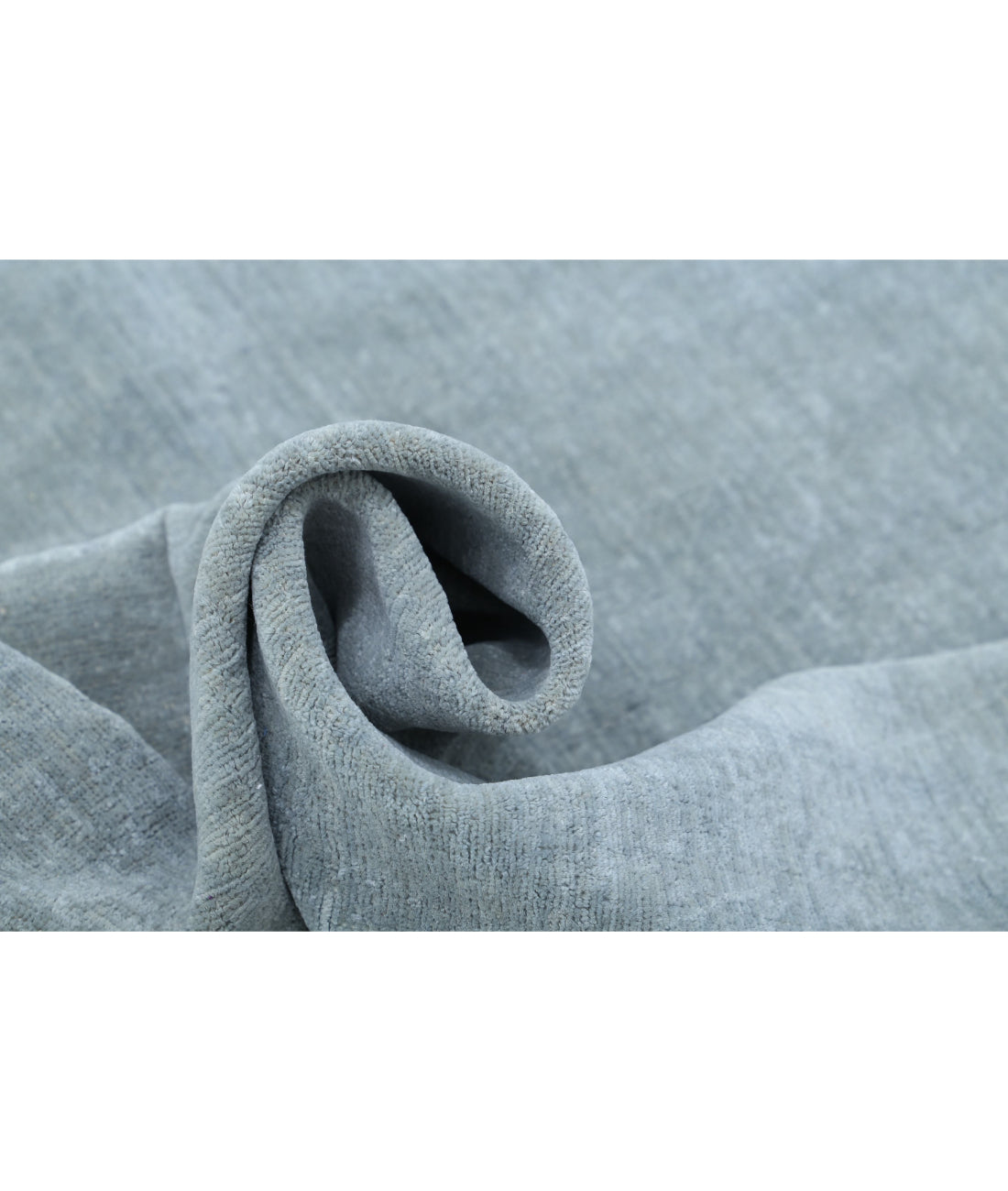 Hand Knotted Overdye Wool Rug - 7'11'' x 9'2'' 7'11'' x 9'2'' (238 X 275) / Grey / Grey