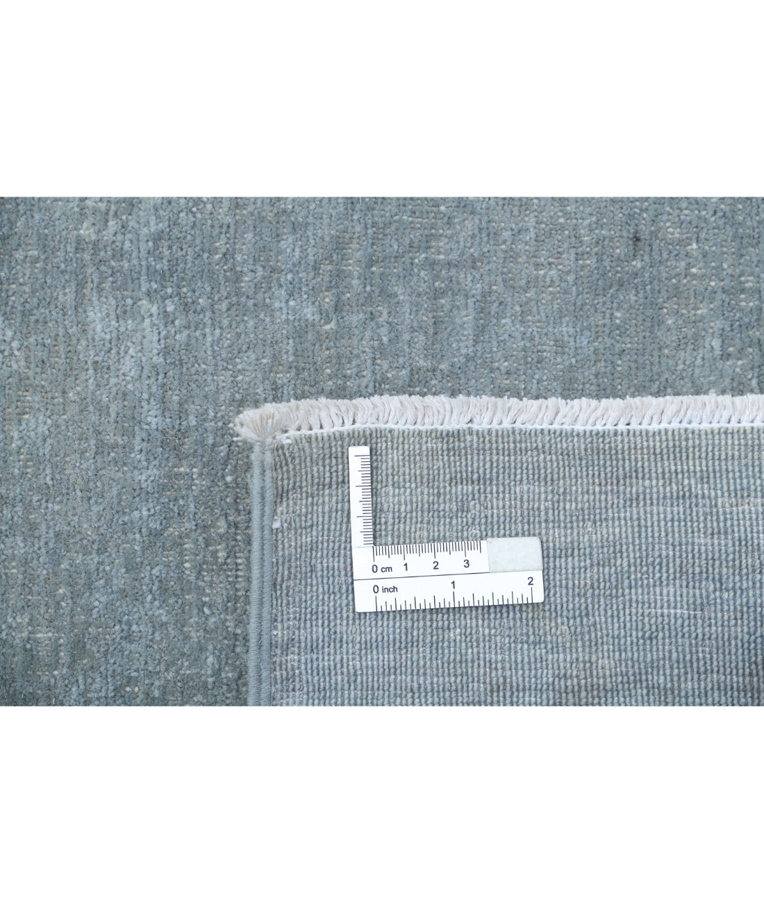 Hand Knotted Overdye Wool Rug - 7'11'' x 9'2'' 7'11'' x 9'2'' (238 X 275) / Grey / Grey
