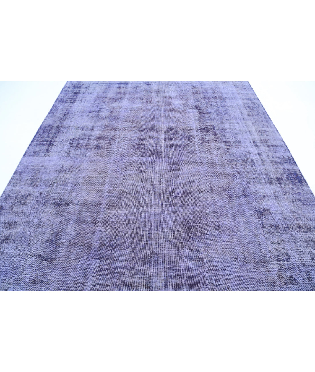 Hand Knotted Transitional Overdye Tabriz Wool Rug - 7'9'' x 11'2'' 7'9'' x 11'2'' (233 X 335) / Purple / Purple