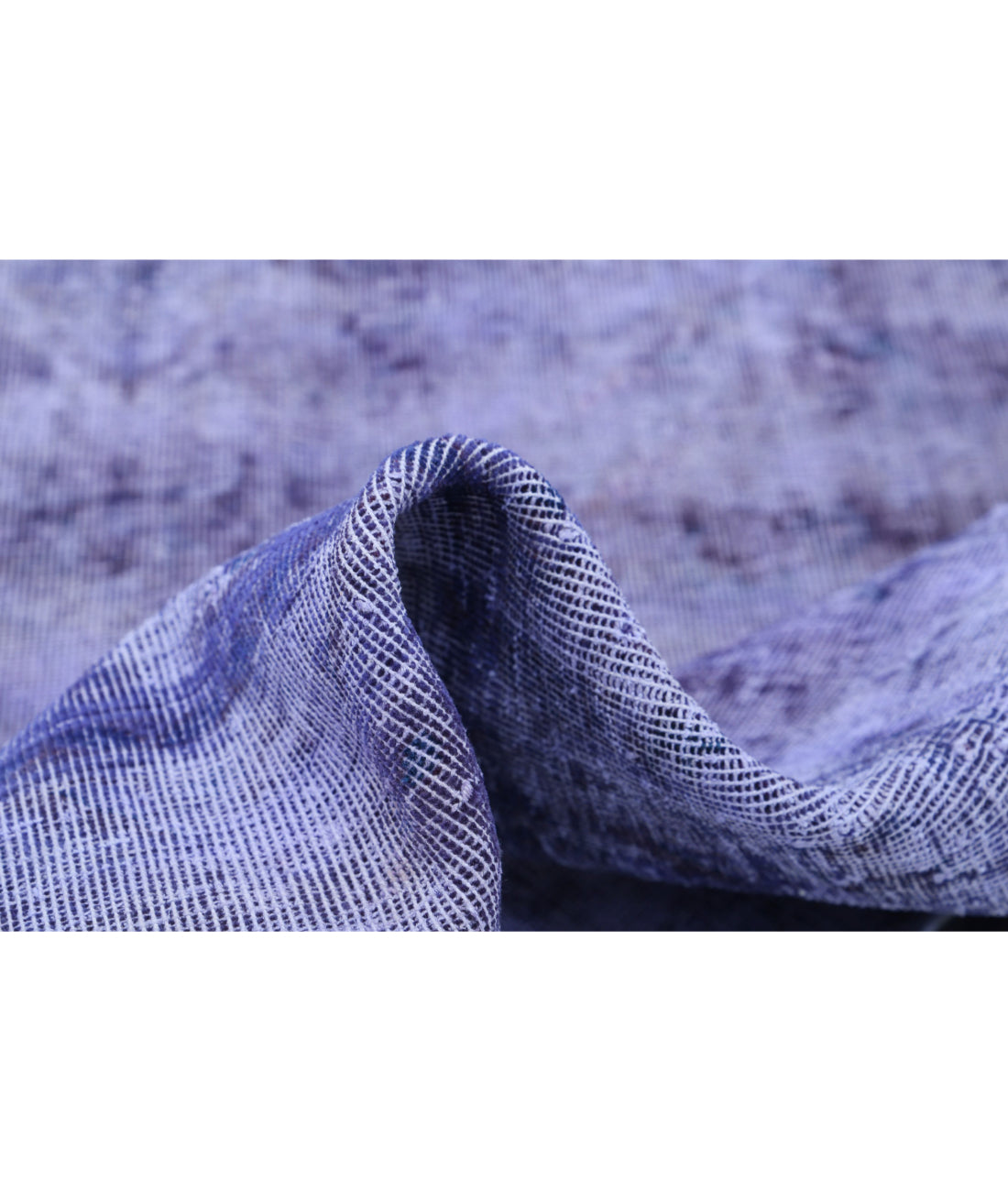 Hand Knotted Transitional Overdye Tabriz Wool Rug - 7'9'' x 11'2'' 7'9'' x 11'2'' (233 X 335) / Purple / Purple