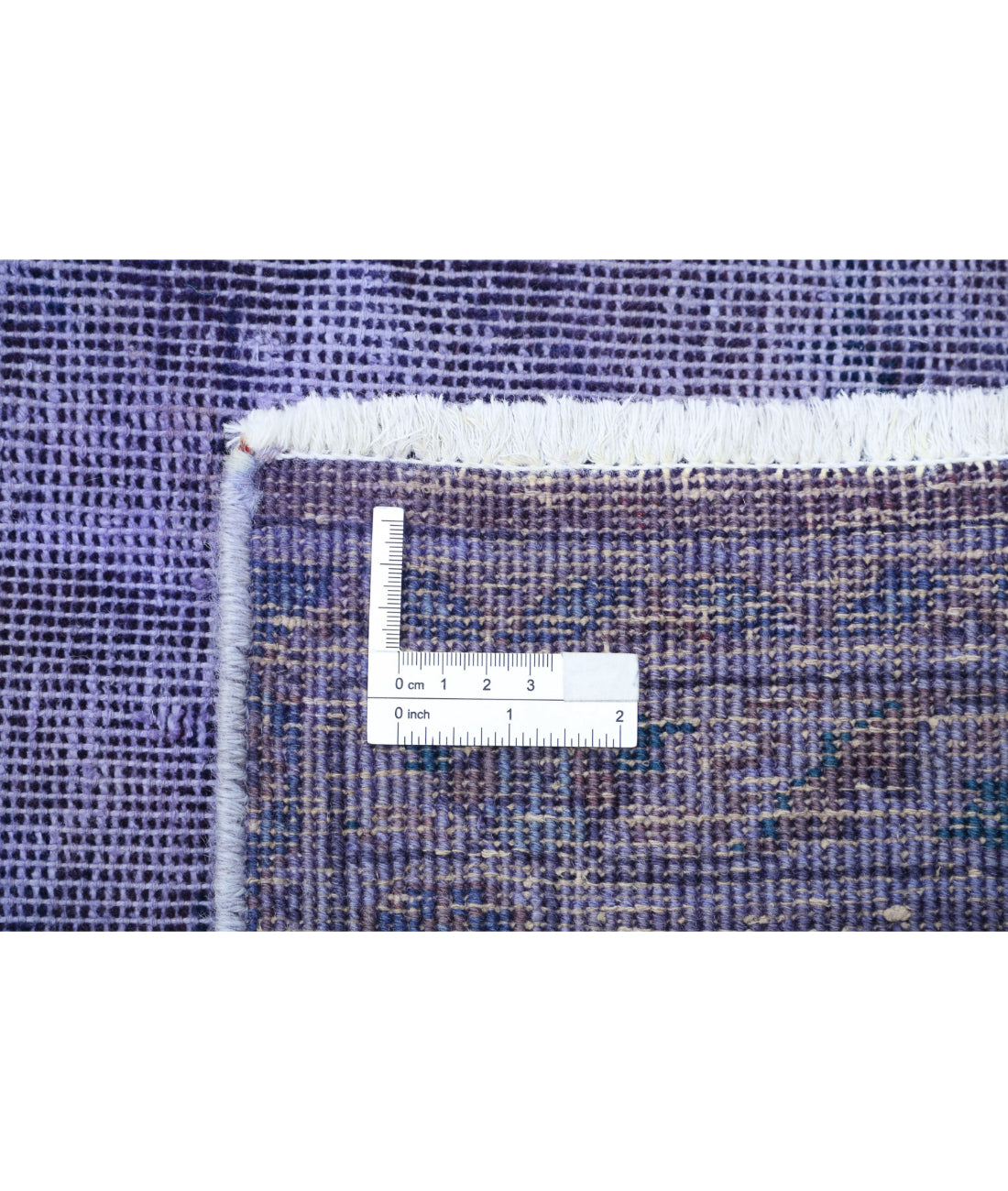 Hand Knotted Transitional Overdye Tabriz Wool Rug - 7'9'' x 11'2'' 7'9'' x 11'2'' (233 X 335) / Purple / Purple