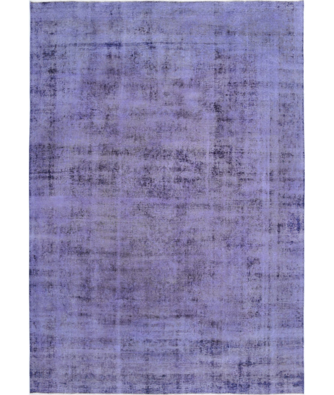 Hand Knotted Transitional Overdye Tabriz Wool Rug - 7&#39;9&#39;&#39; x 11&#39;2&#39;&#39; 7&#39;9&#39;&#39; x 11&#39;2&#39;&#39; (233 X 335) / Purple / Purple