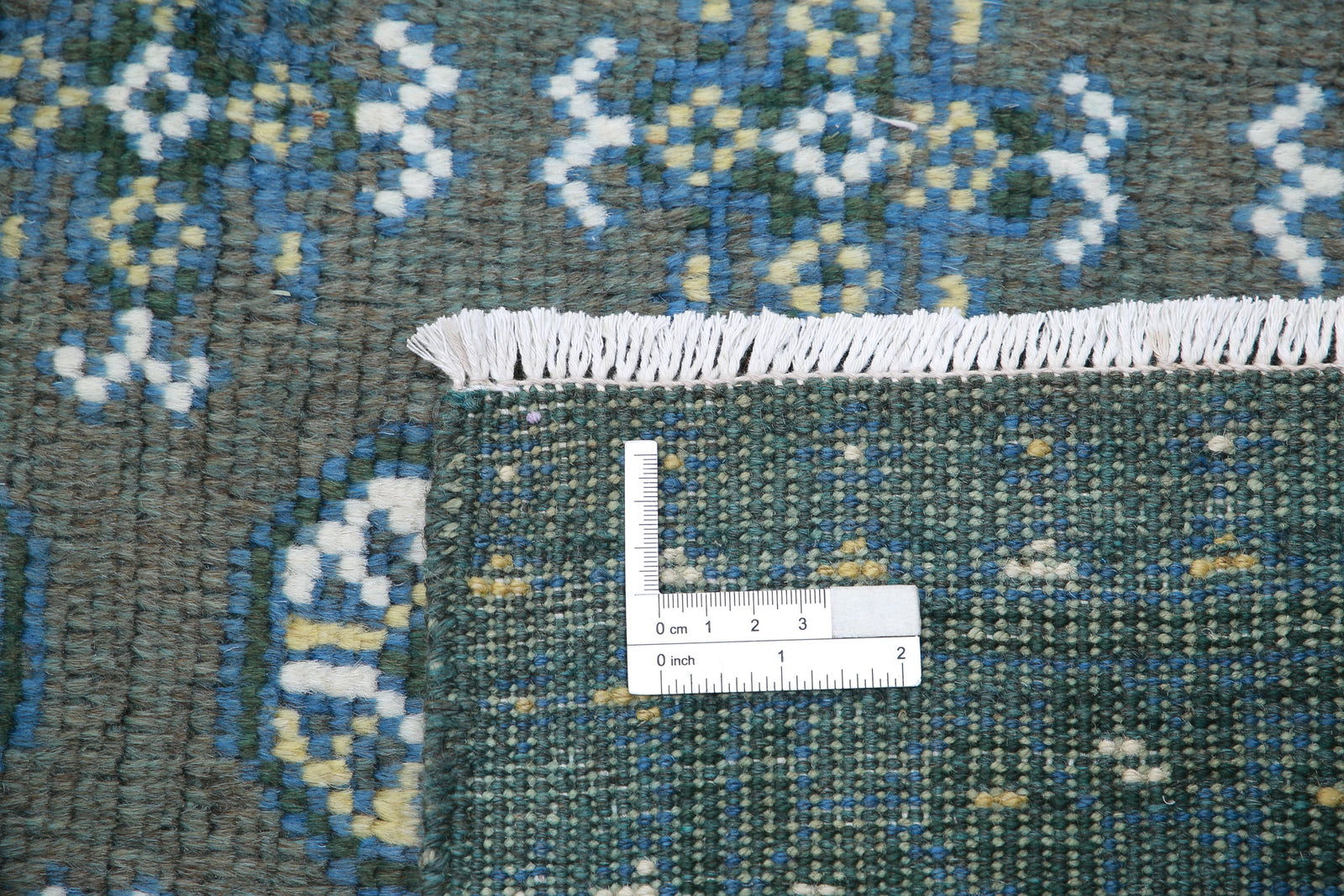 Hand Knotted Akcha Revival Wool Rug - 5'7'' x 7'6''