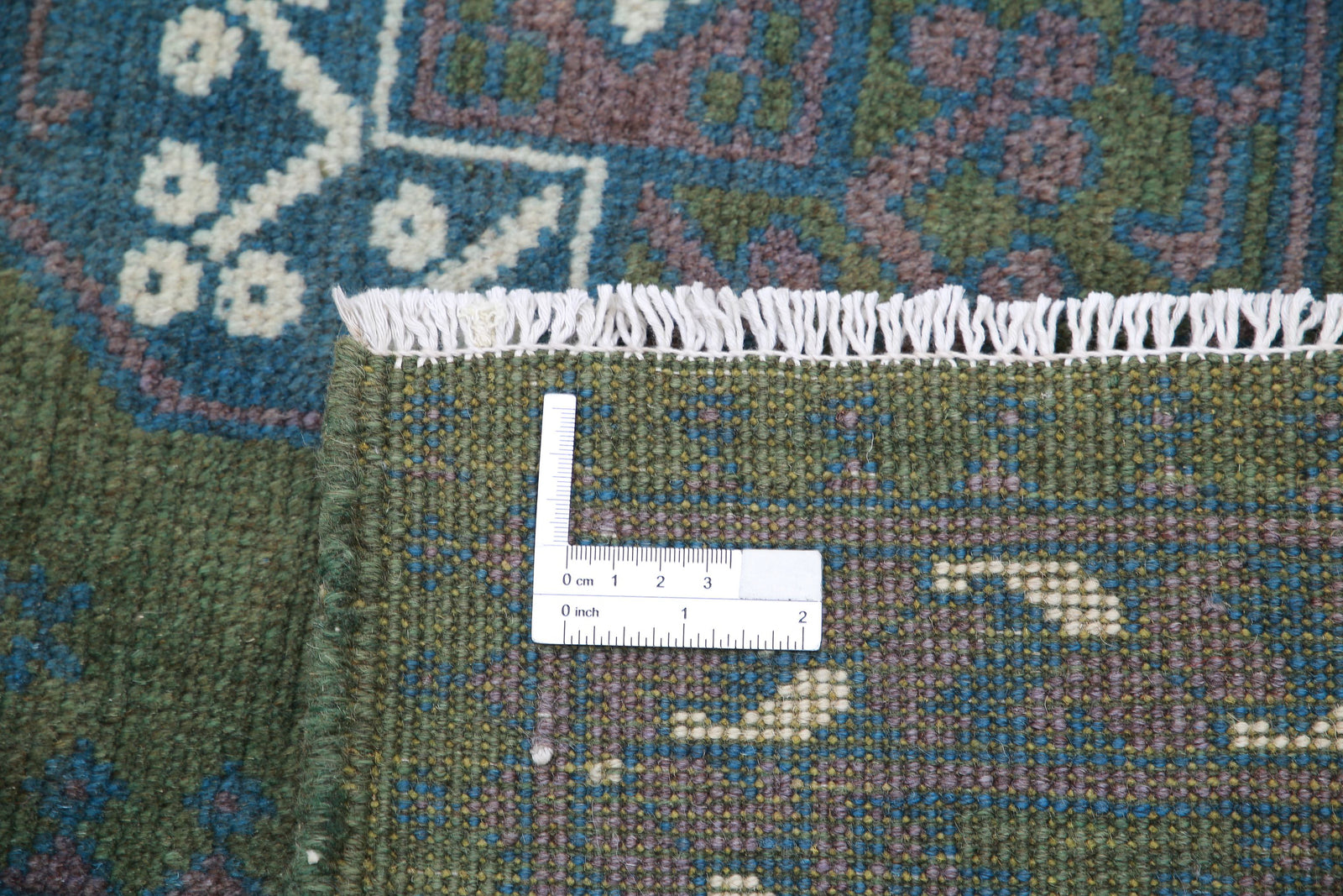 Hand Knotted Akcha Revival Wool Rug - 6'7'' x 9'5''