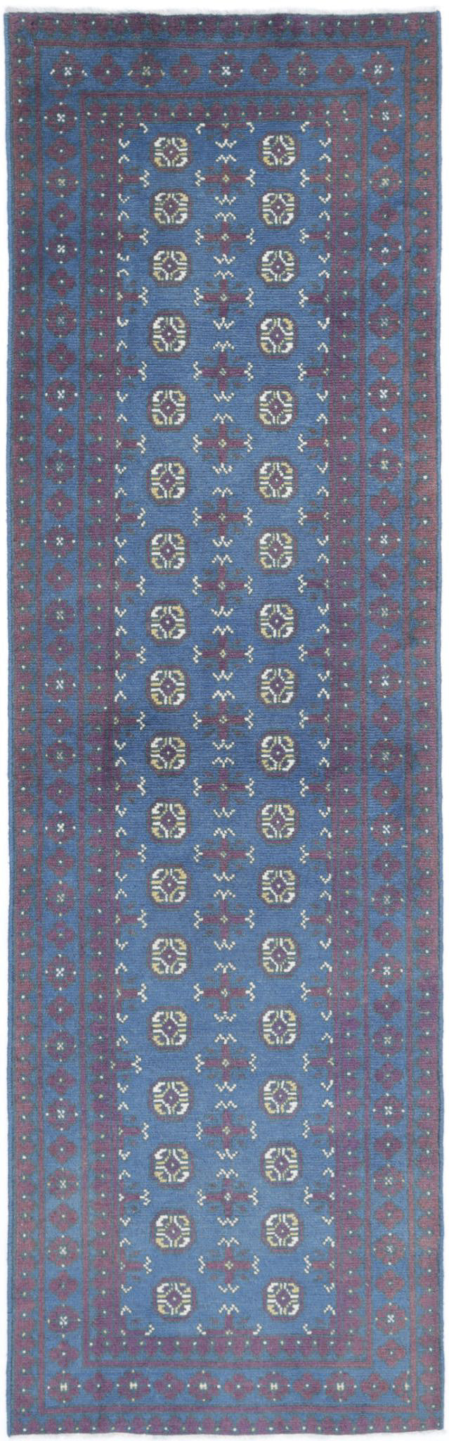 Hand Knotted Akcha Revival Wool Rug - 2'9'' x 9'7''
