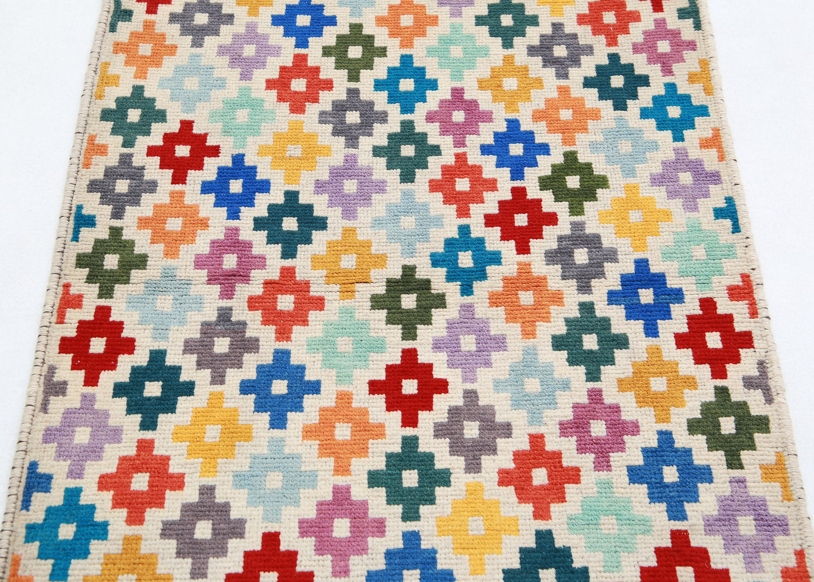 Hand Knotted Baluch Revival Wool Rug - 2'9'' x 4'0''