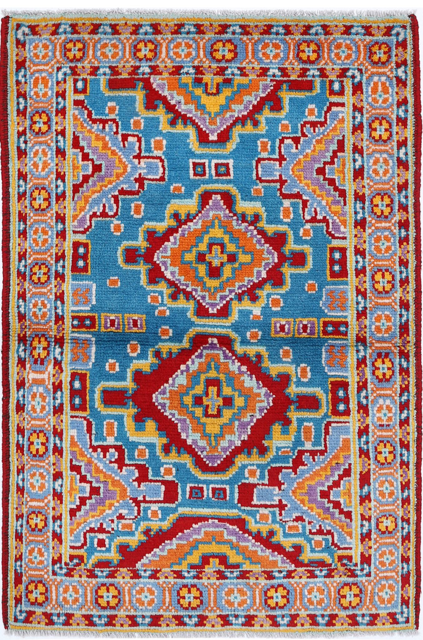 Hand Knotted Baluch Revival Wool Rug - 2'8'' x 4'0''