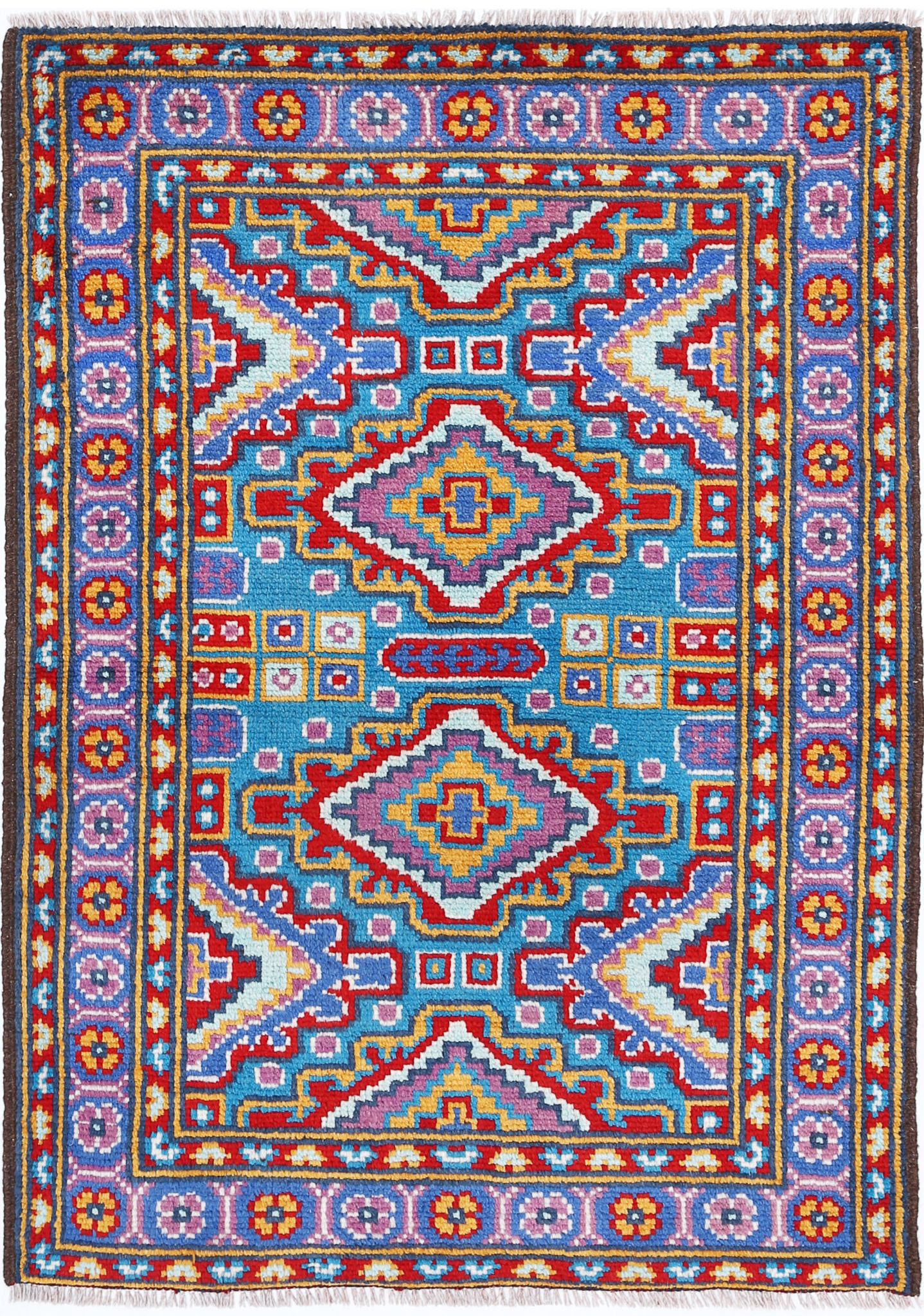 Hand Knotted Baluch Revival Wool Rug - 2'9'' x 4'0''