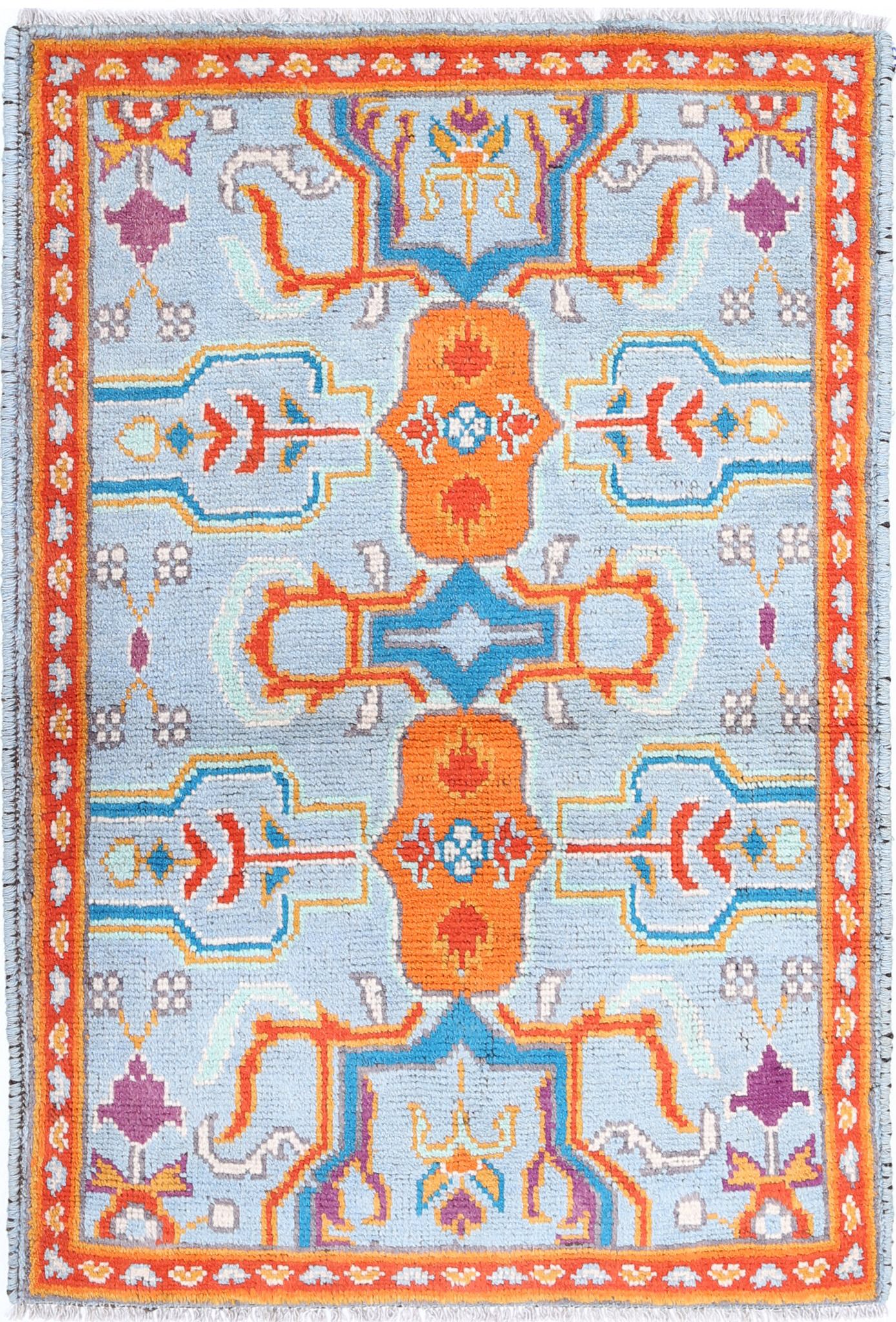 Hand Knotted Baluch Revival Wool Rug - 2'8'' x 4'0''