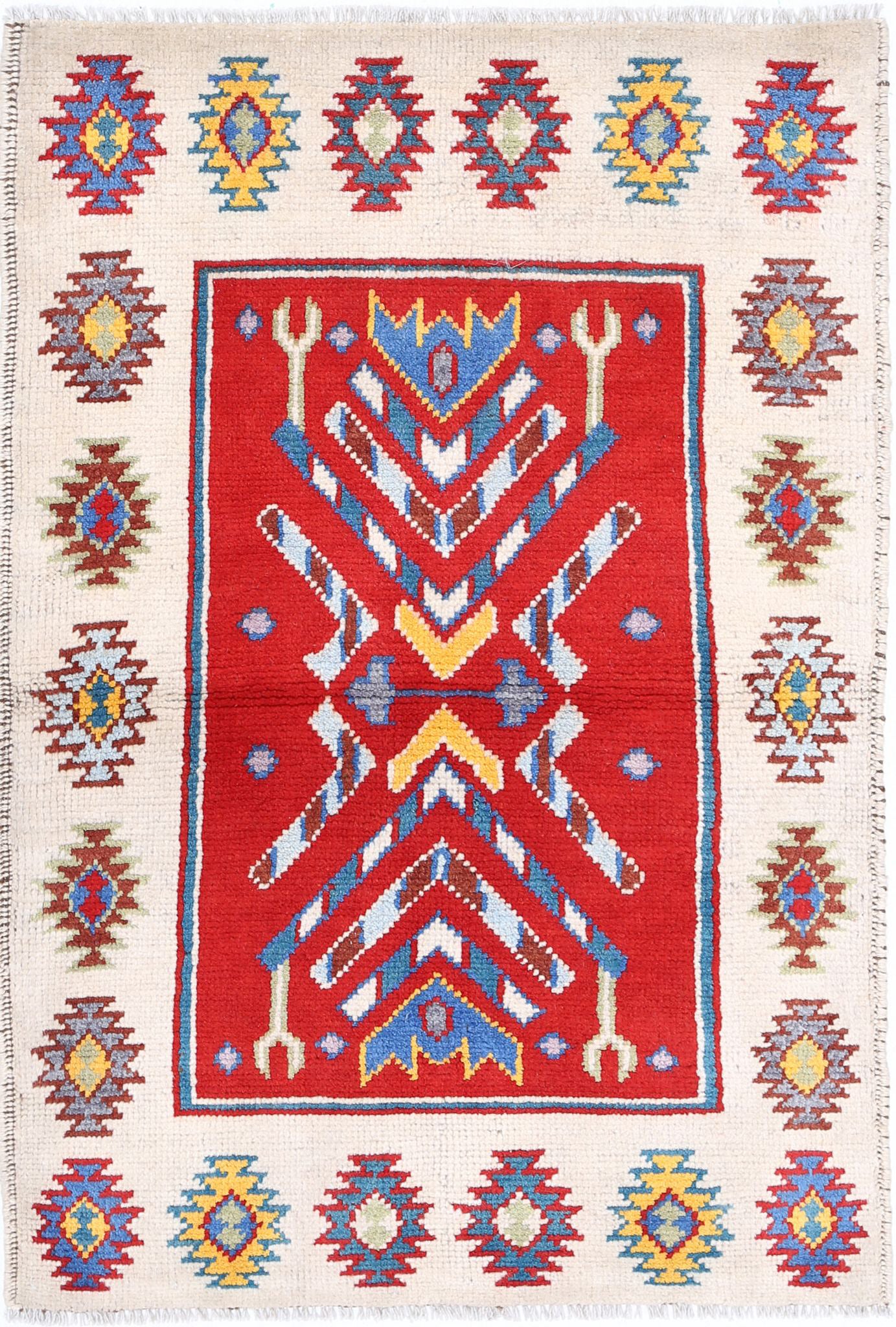 Hand Knotted Baluch Revival Wool Rug - 2'10'' x 4'1''
