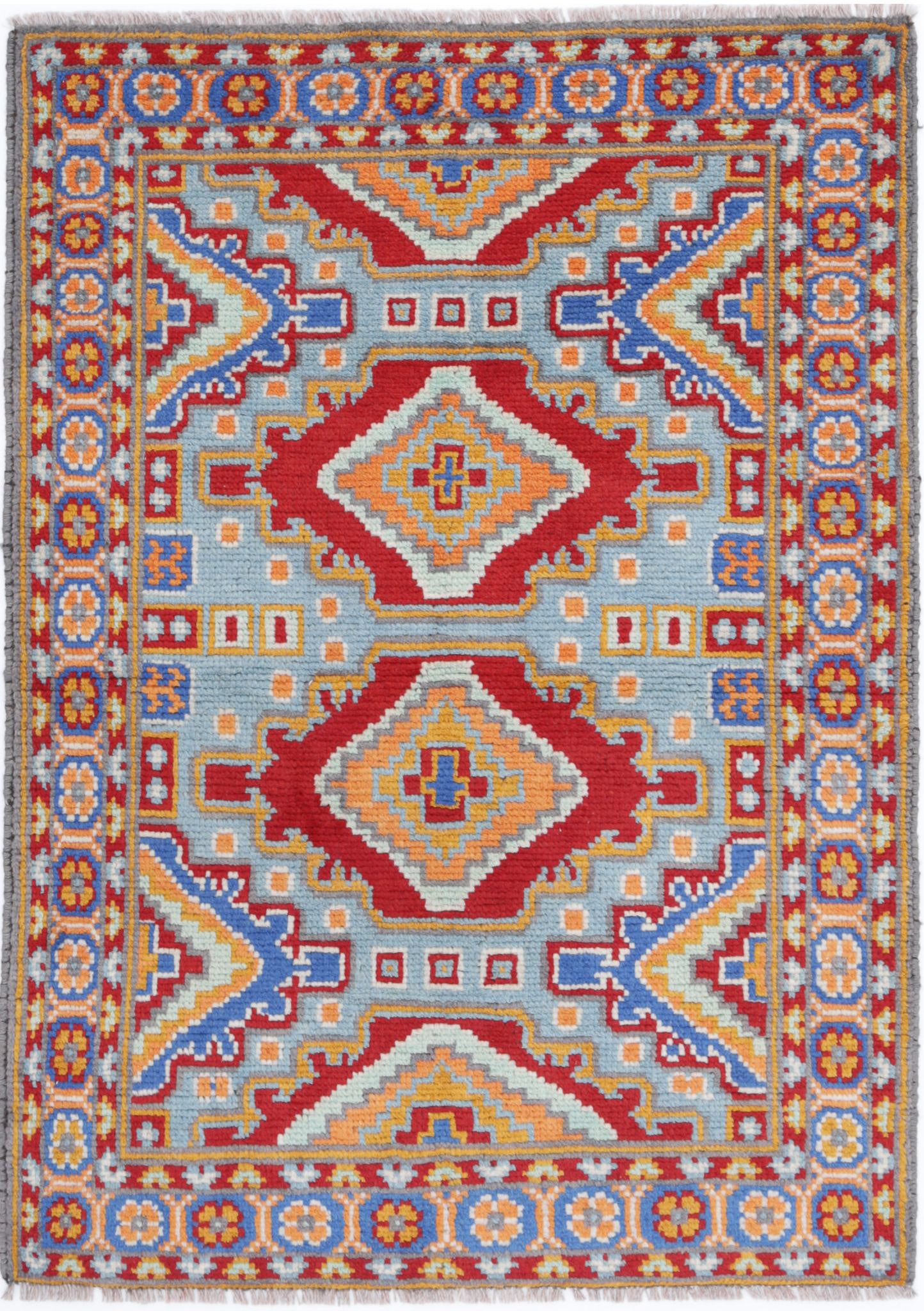 Hand Knotted Baluch Revival Wool Rug - 2'8'' x 3'11''