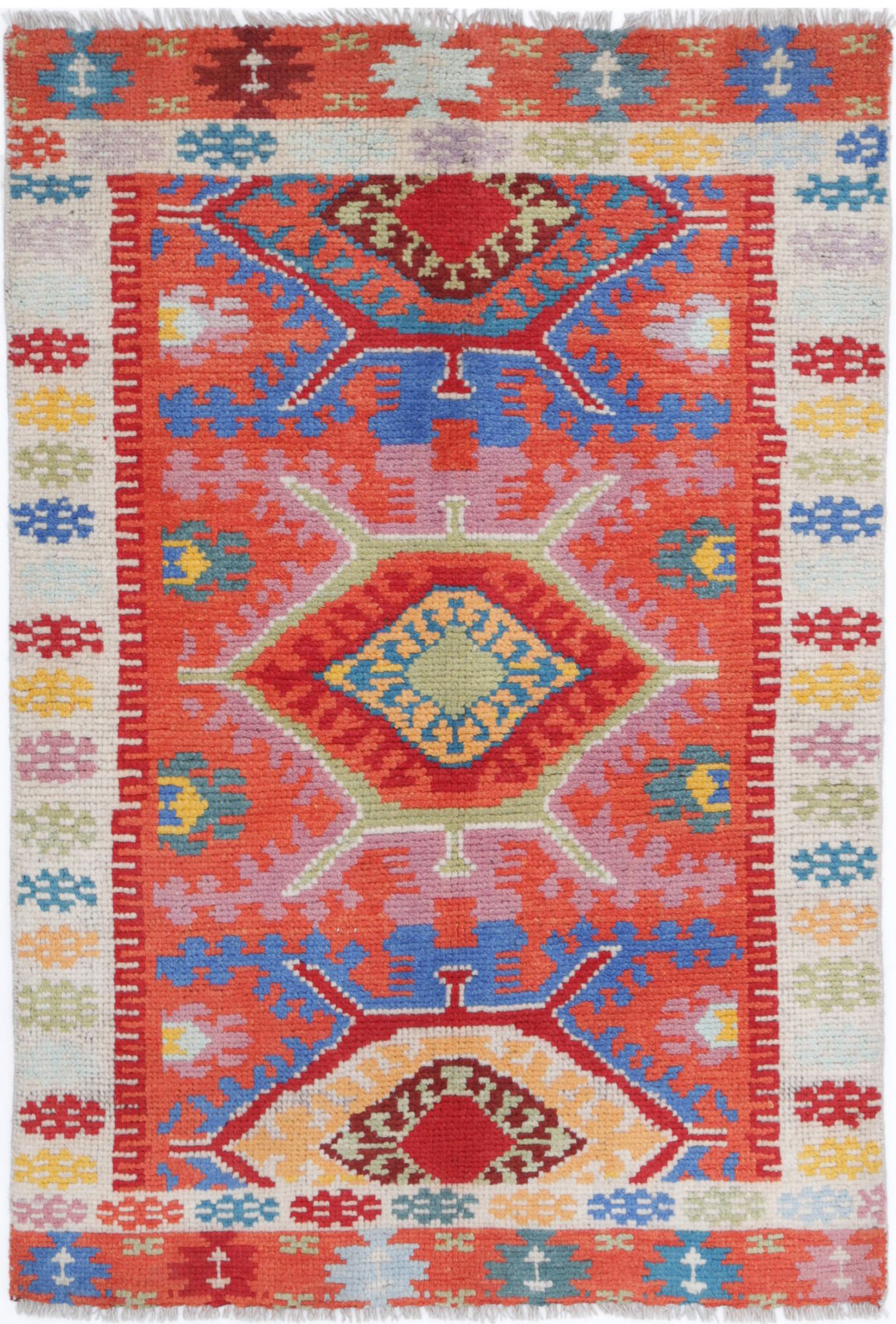 Hand Knotted Baluch Revival Wool Rug - 2'7'' x 3'11''