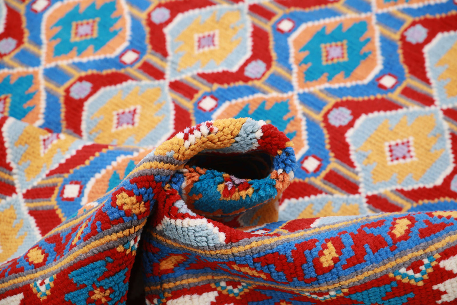 Hand Knotted Baluch Revival Wool Rug - 5'8'' x 7'9''