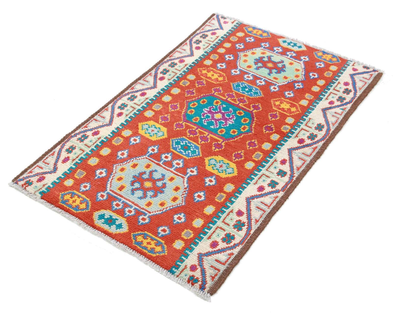 Hand Knotted Baluch Revival Wool Rug - 2'6'' x 4'1''