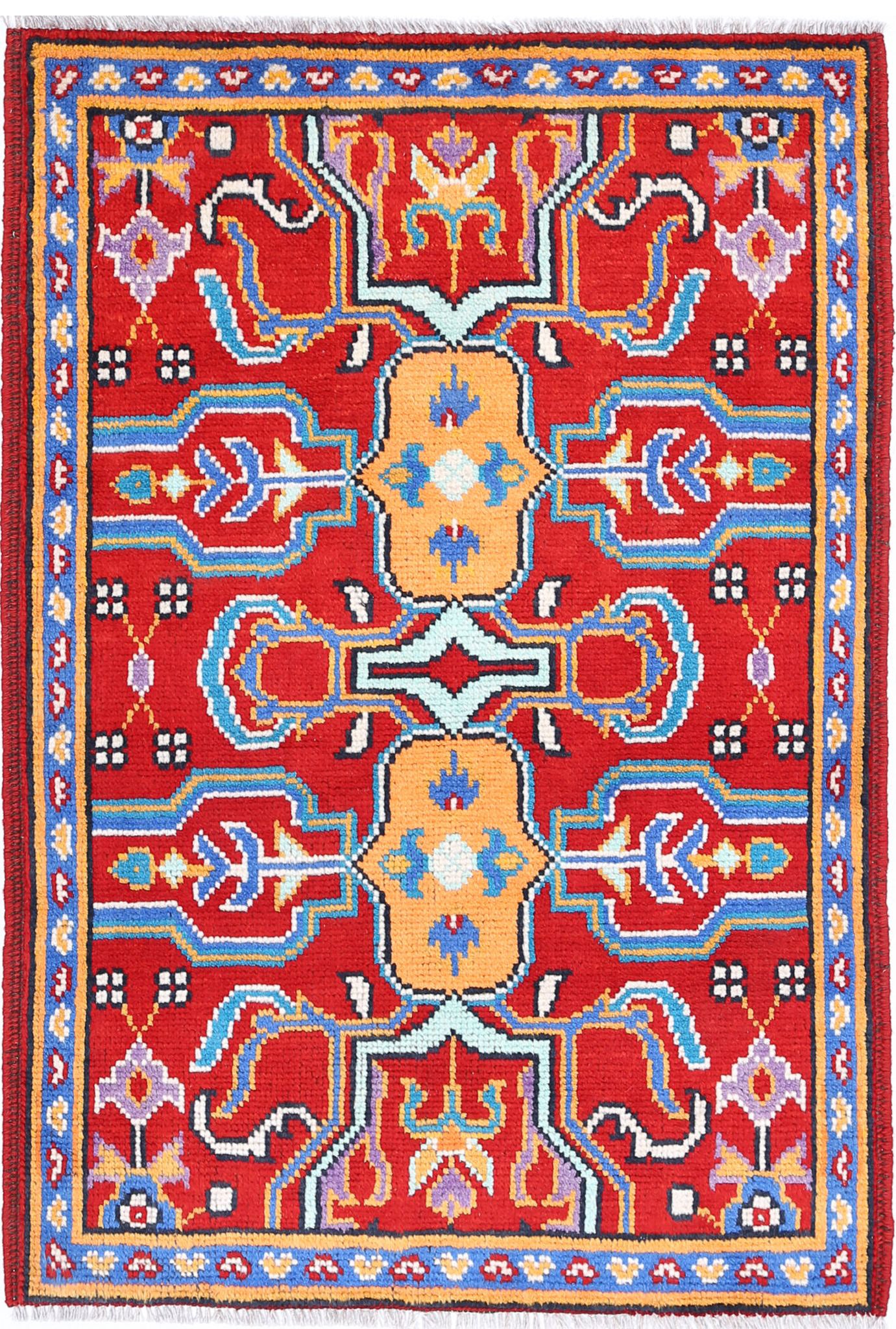 Hand Knotted Baluch Revival Wool Rug - 2'8'' x 3'11''