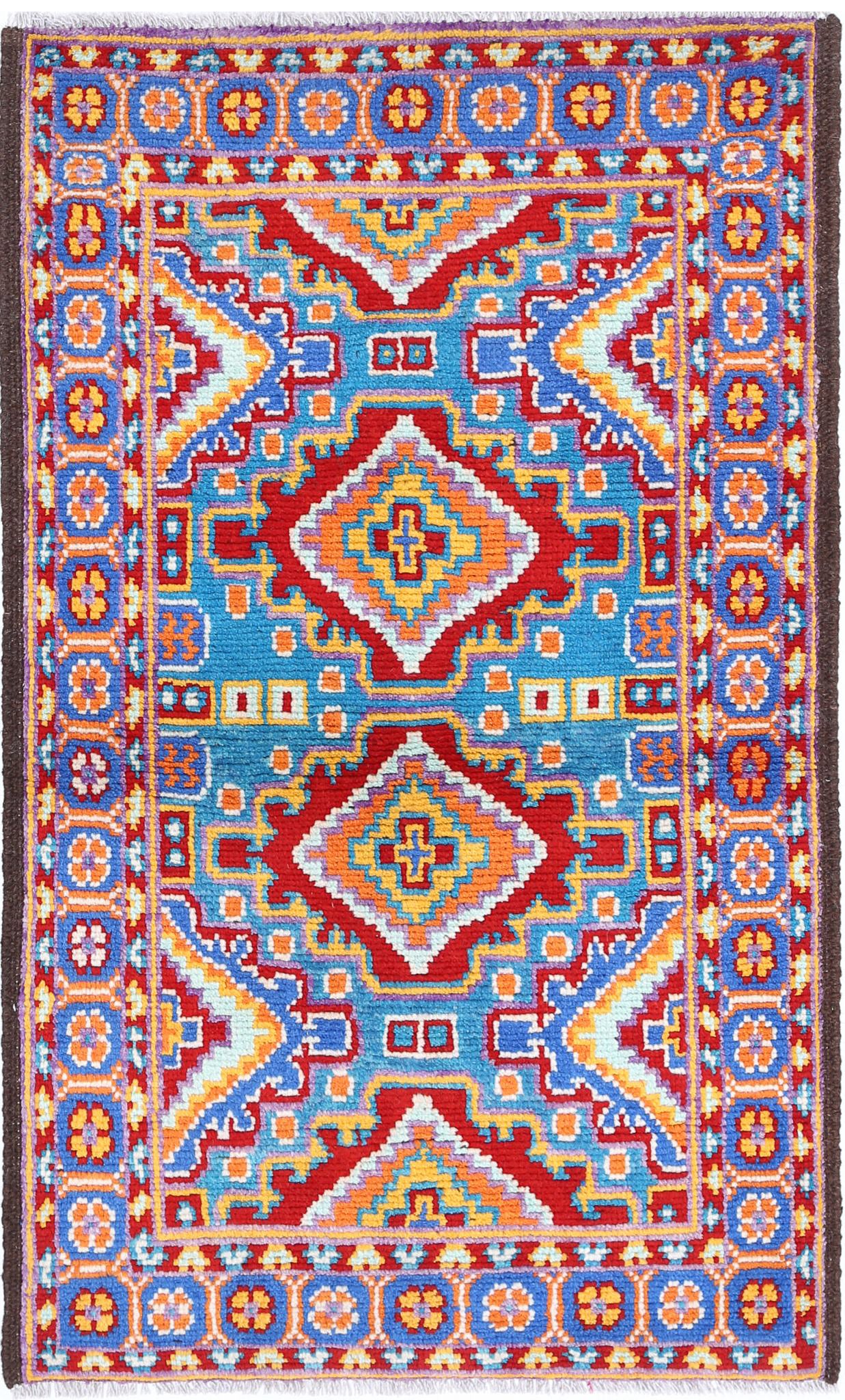Hand Knotted Baluch Revival Wool Rug - 2'5'' x 4'4''