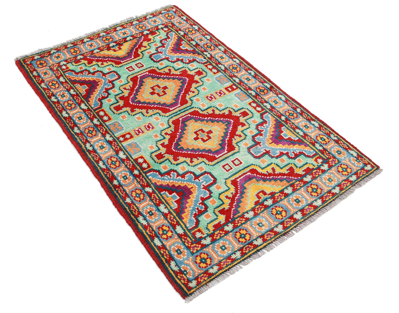 Hand Knotted Baluch Revival Wool Rug - 2'8'' x 4'1''