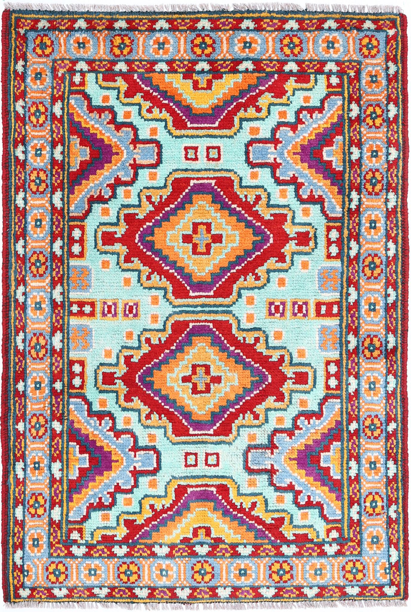 Hand Knotted Baluch Revival Wool Rug - 2'8'' x 4'1''
