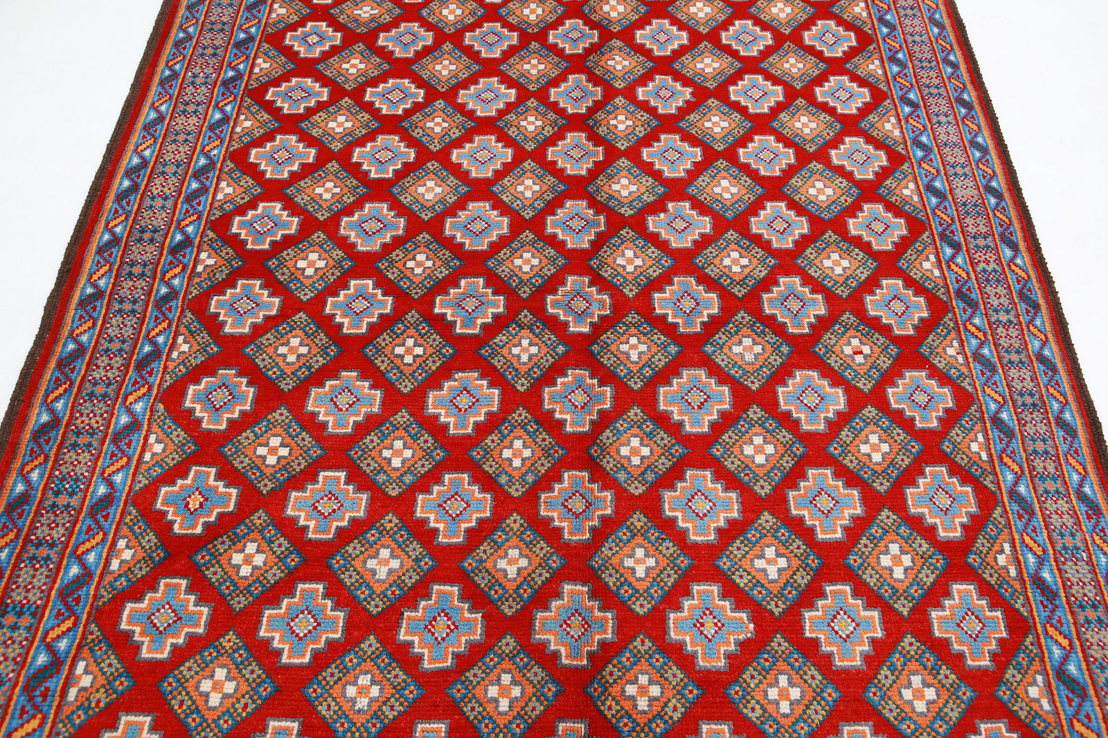 Hand Knotted Baluch Revival Wool Rug - 5'8'' x 7'11''