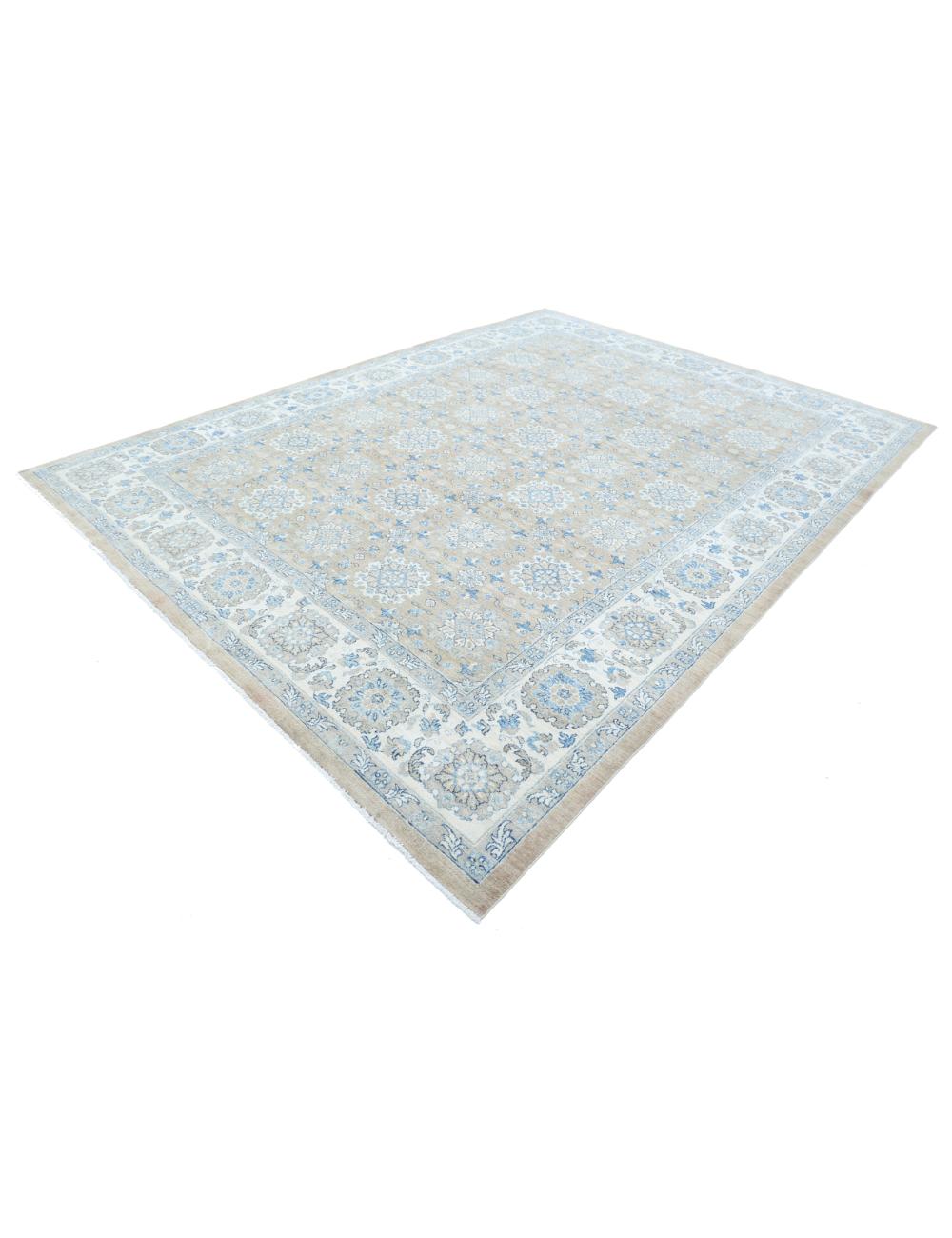 Hand Knotted Serenity Wool Rug - 8'8'' x 11'9'' Arteverk Arteverk Rugs
