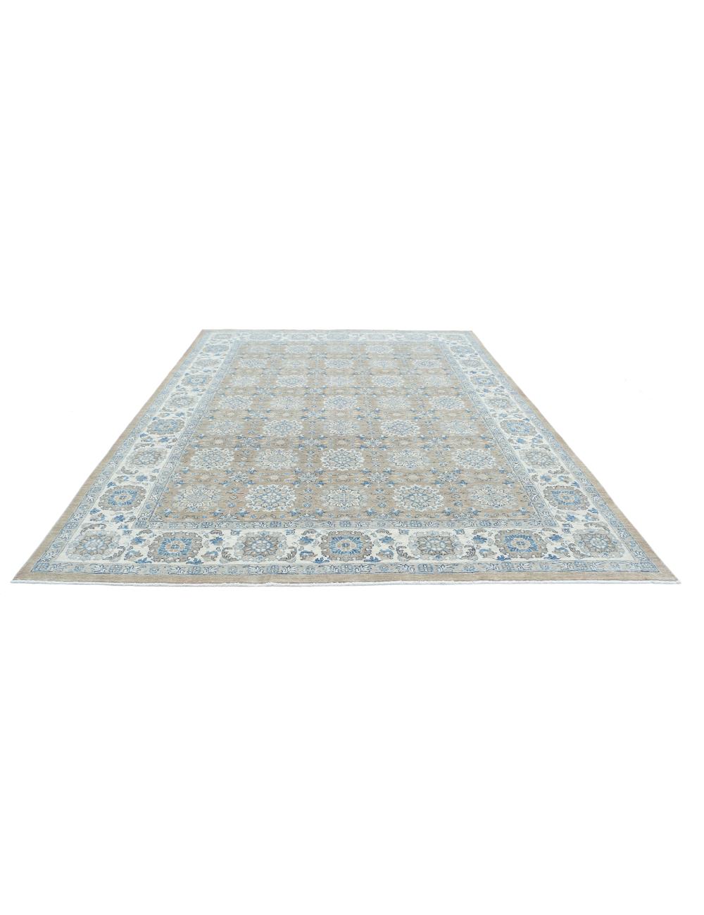 Hand Knotted Serenity Wool Rug - 8'8'' x 11'9'' Arteverk Arteverk Rugs