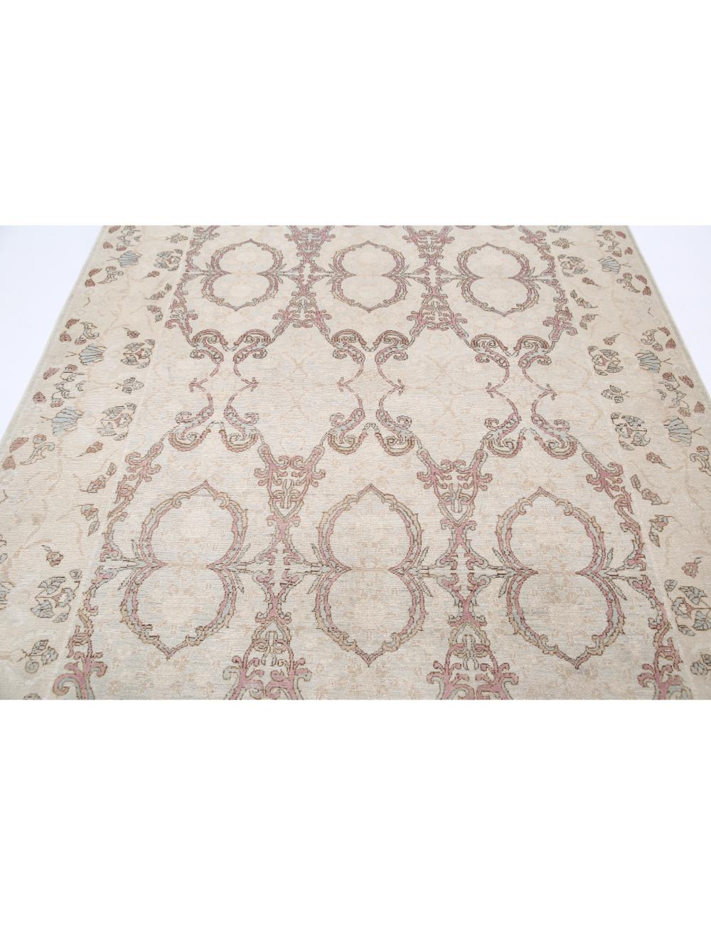 Hand Knotted Fine Serenity Wool Rug - 6'4'' x 8'9'' Arteverk Arteverk Rugs