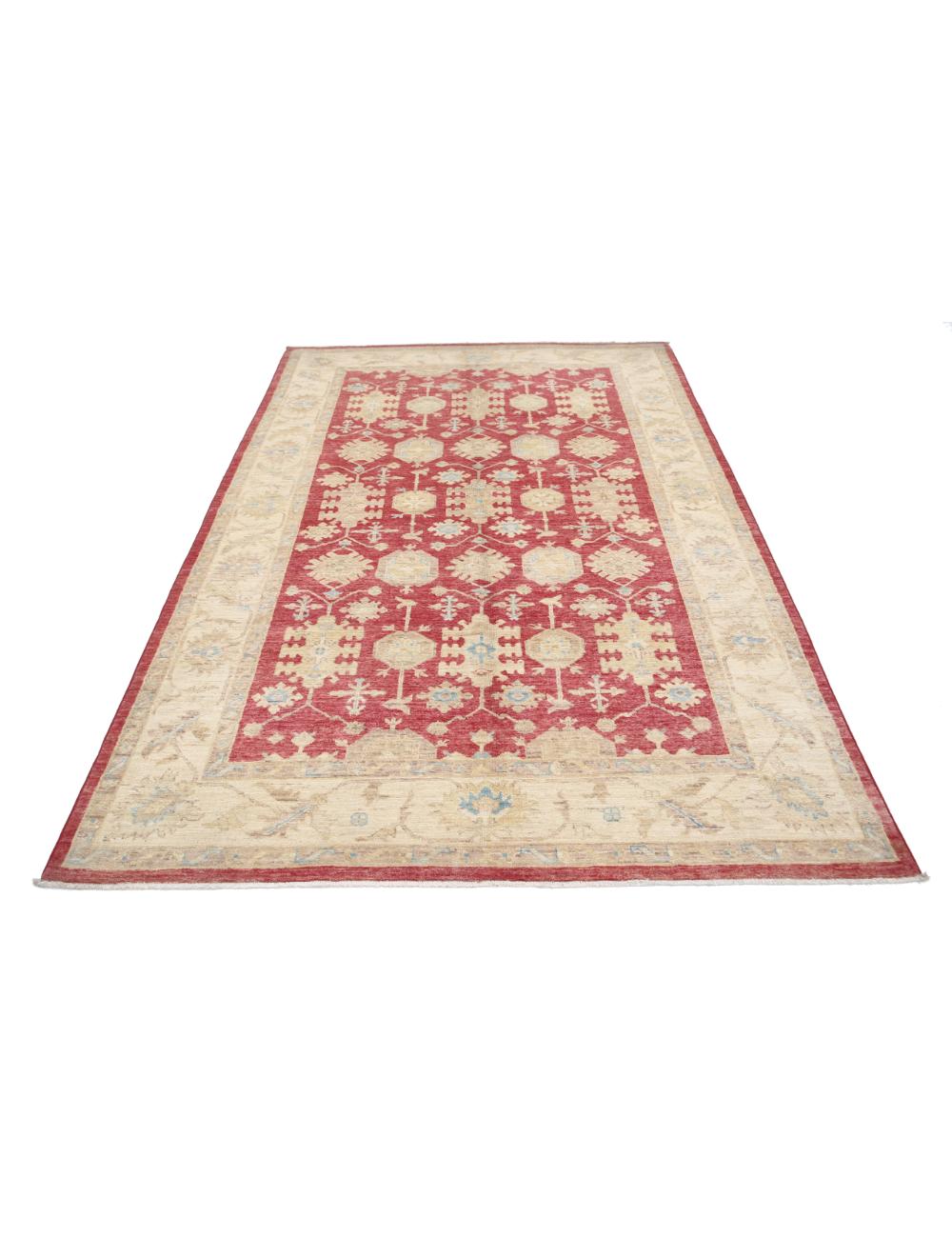 Hand Knotted Serenity Wool Rug - 5'6'' x 8'2'' Arteverk Arteverk Rugs