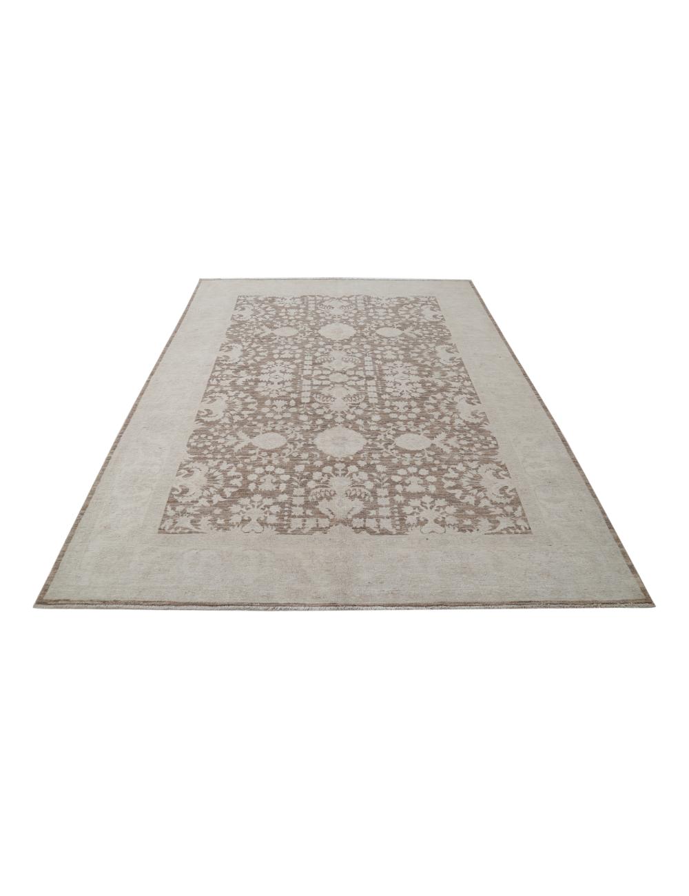 Hand Knotted Serenity Wool Rug - 6'1'' x 7'10'' Arteverk Arteverk Rugs